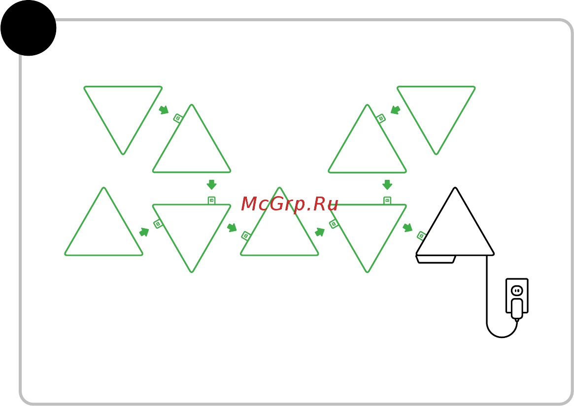 Nanoleaf Shapes Triangles Mini Starter Kits (NL48-5002TW-5PK) Инструкция по эксплуатации онлайн [8/56] 583539