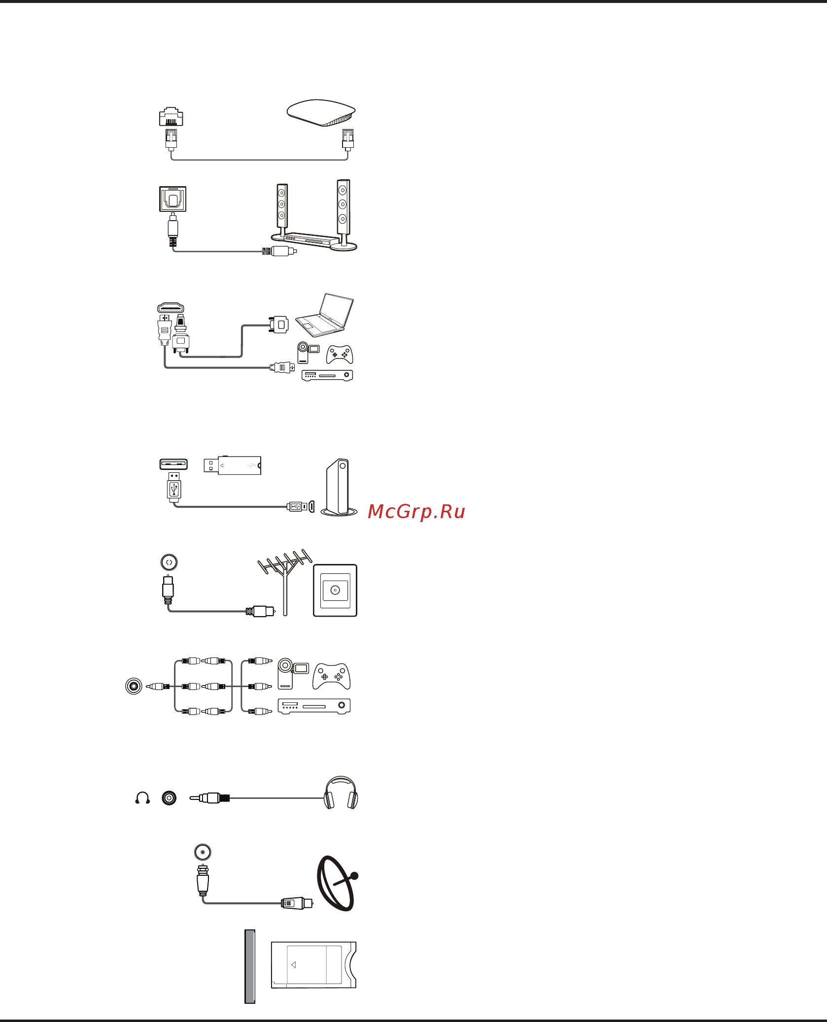 Tcl L40S6500 [24/41] Разъемы