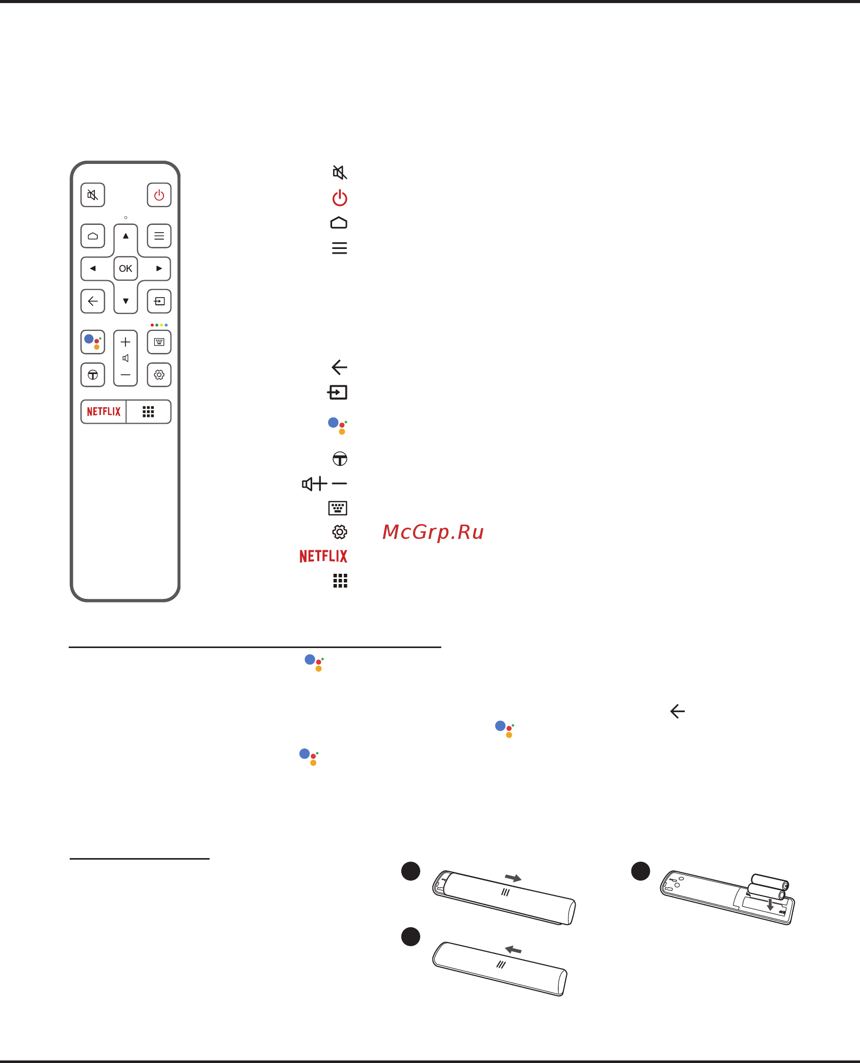 Tcl L40S6500 [25/41] Функции пульта ду