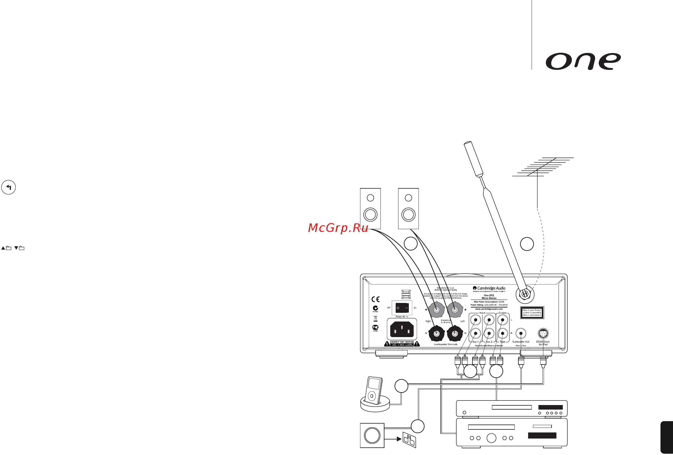 Cambridge Audio One Silver [15/24] Разъемы