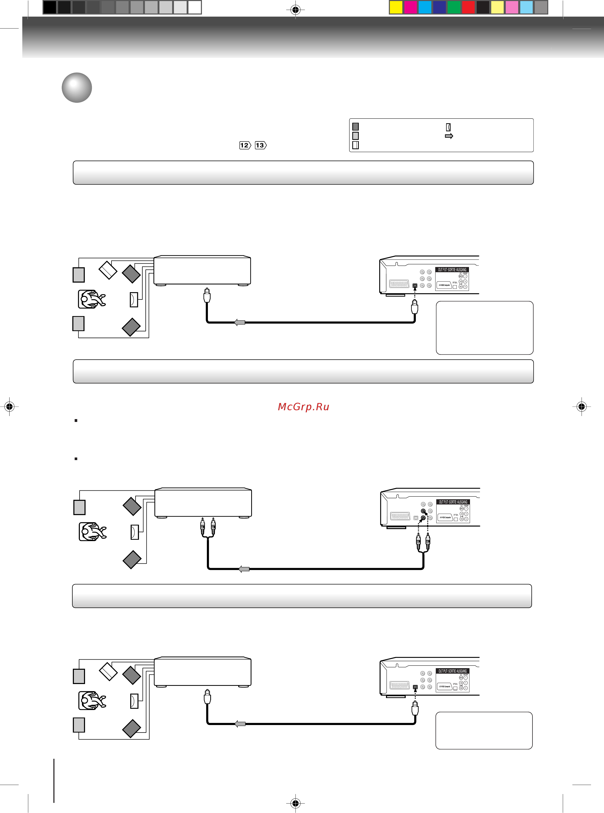 Toshiba SD-140 ESR [14/38] Подключение к дополнительной аппаратуре