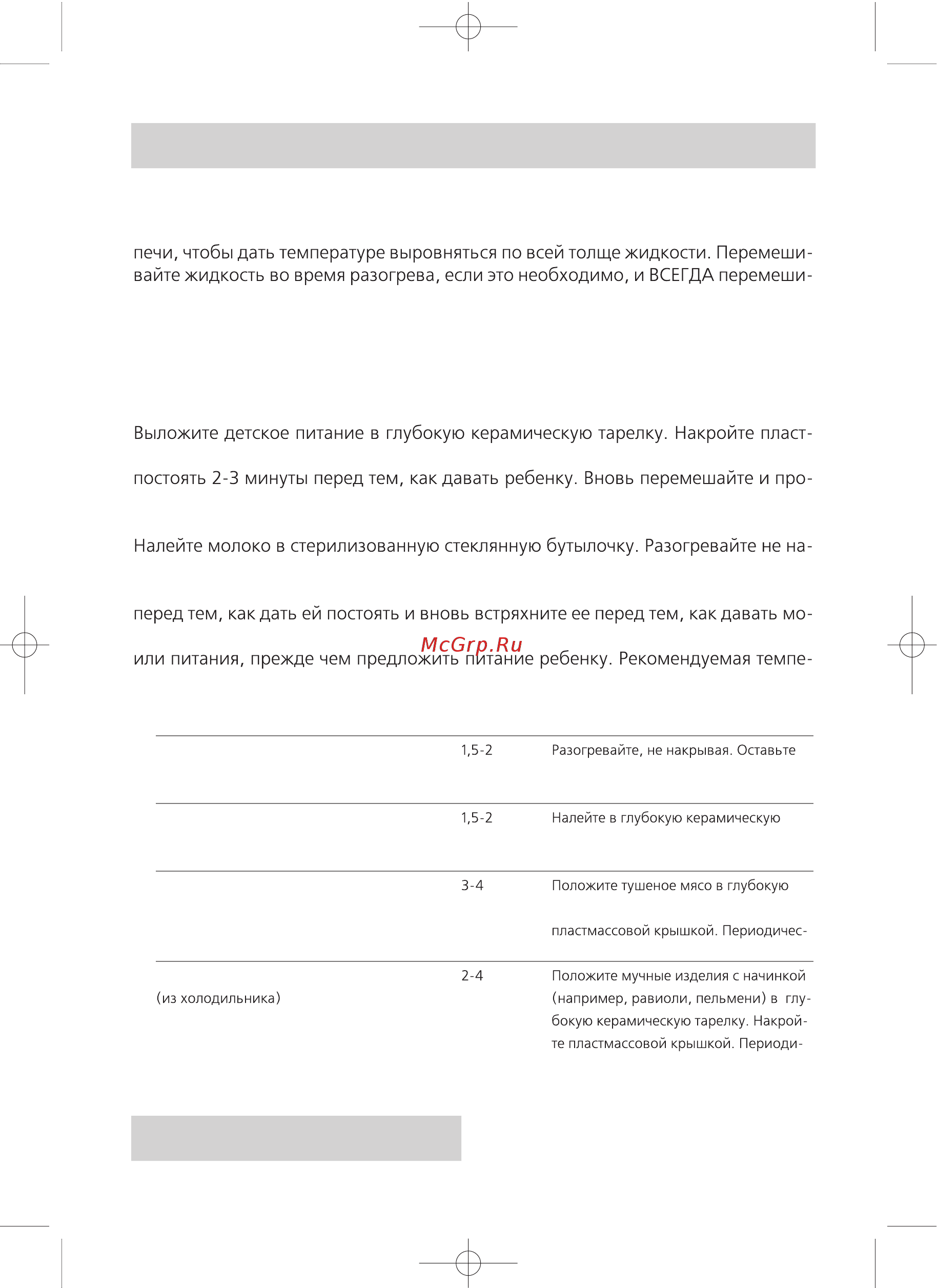 Rolsen MS-1770 MN [16/24] Руководство по приготовлению блюд