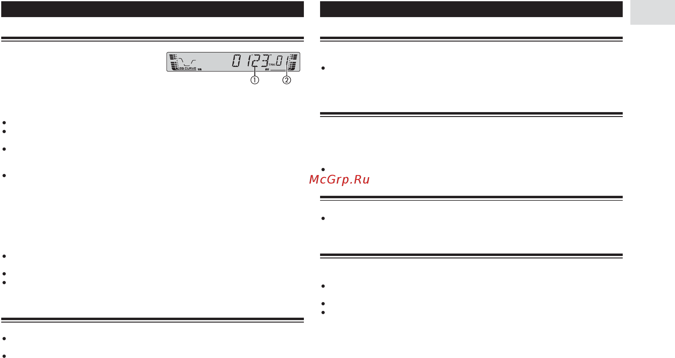 Pioneer DEH-4700 MP [12/24] Воспроизведение cd дисков