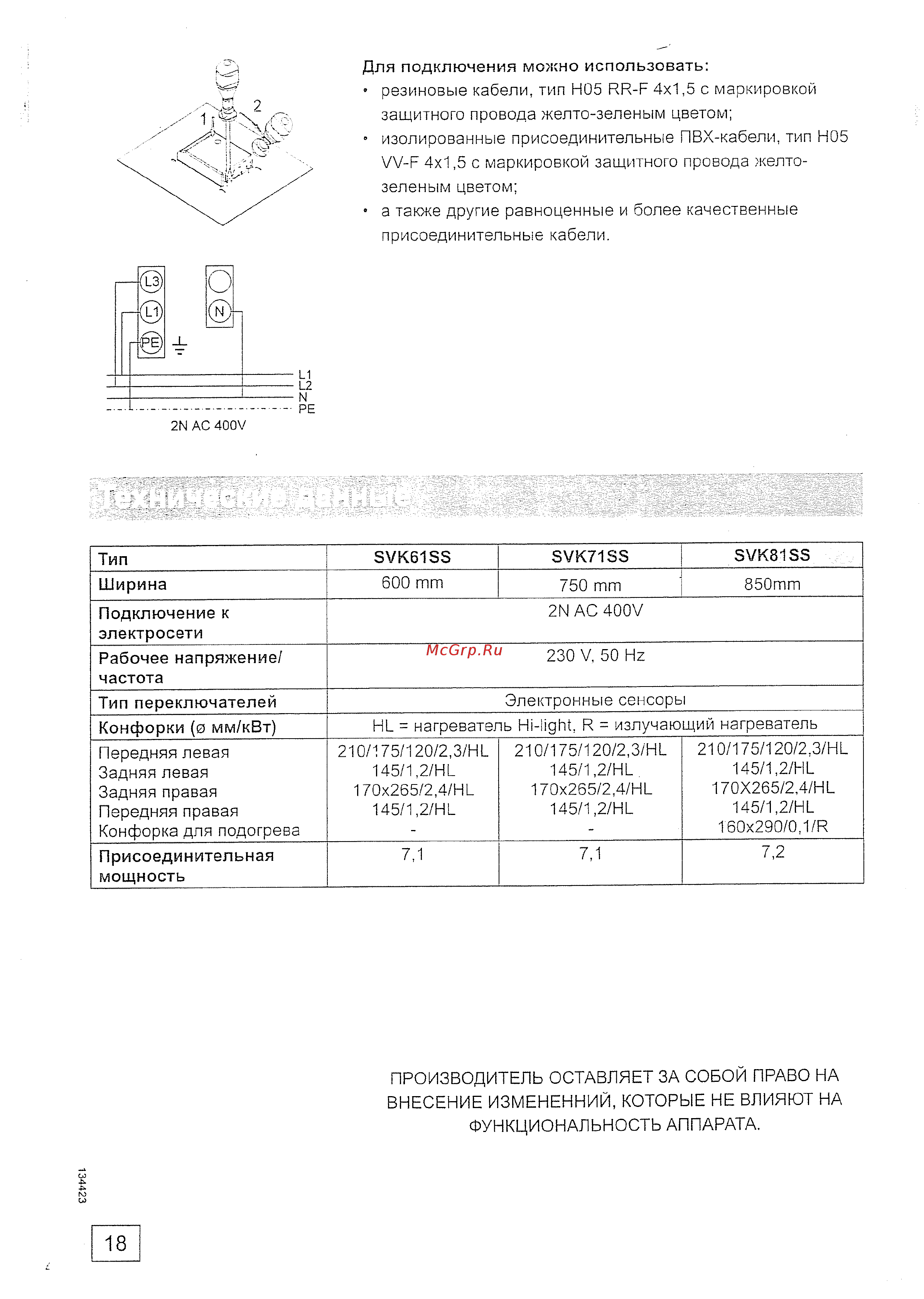 Gorenje ECT 2600 P2 Инструкция по эксплуатации онлайн [18/19] 557011