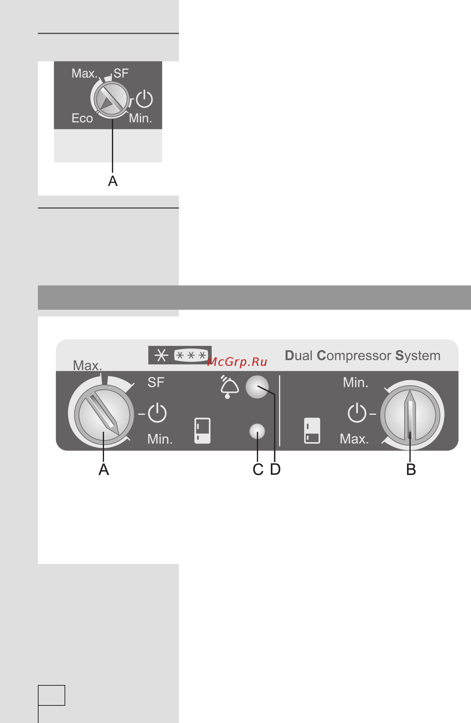 Gorenje RK 65 SYW [12/28] Управление прибором механическое управление