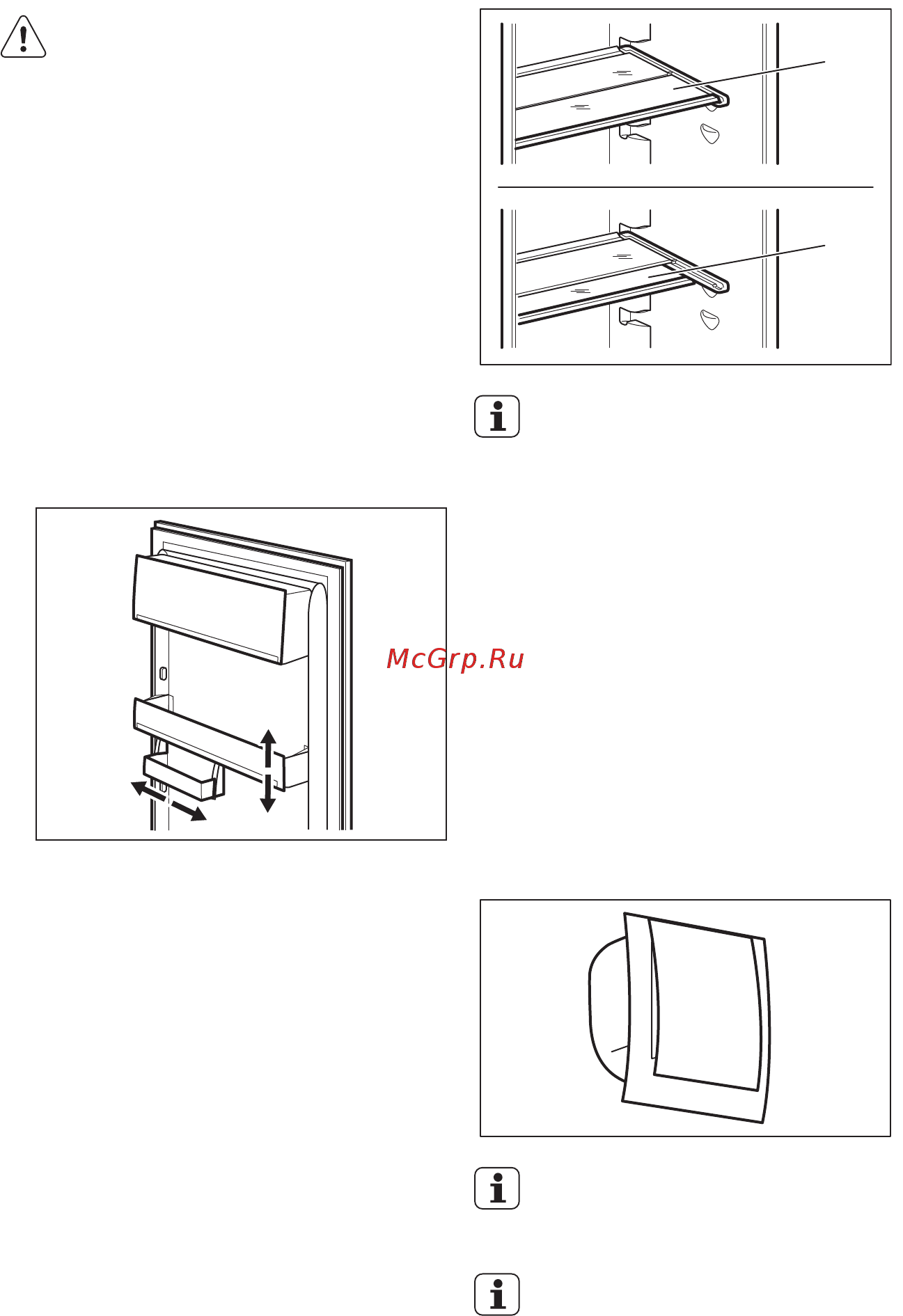 Electrolux ENN92853CW [51/64] Встановлення поличок на дверцятах