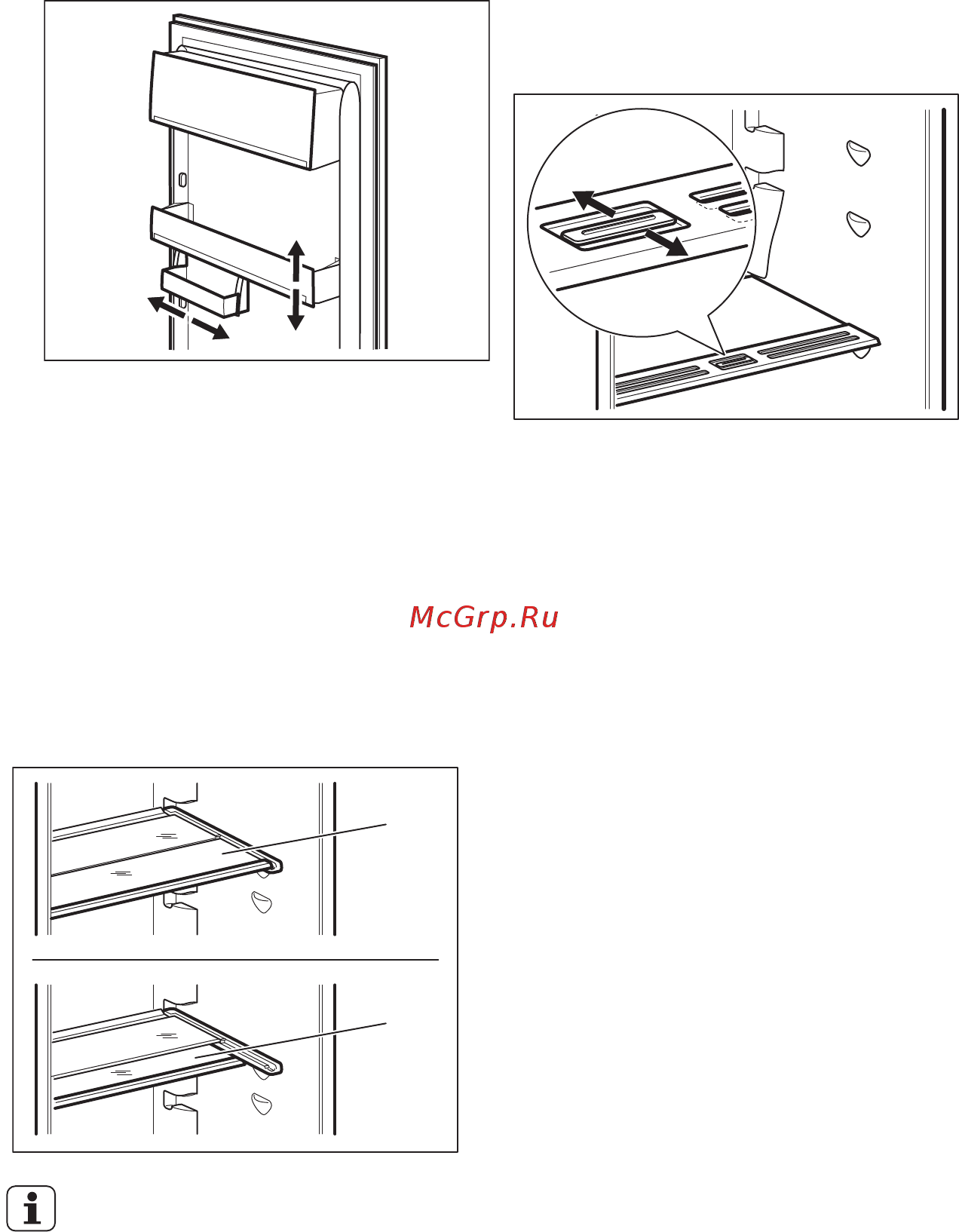 Electrolux ENN92803CW [10/64] Жылжымалы сөрелер