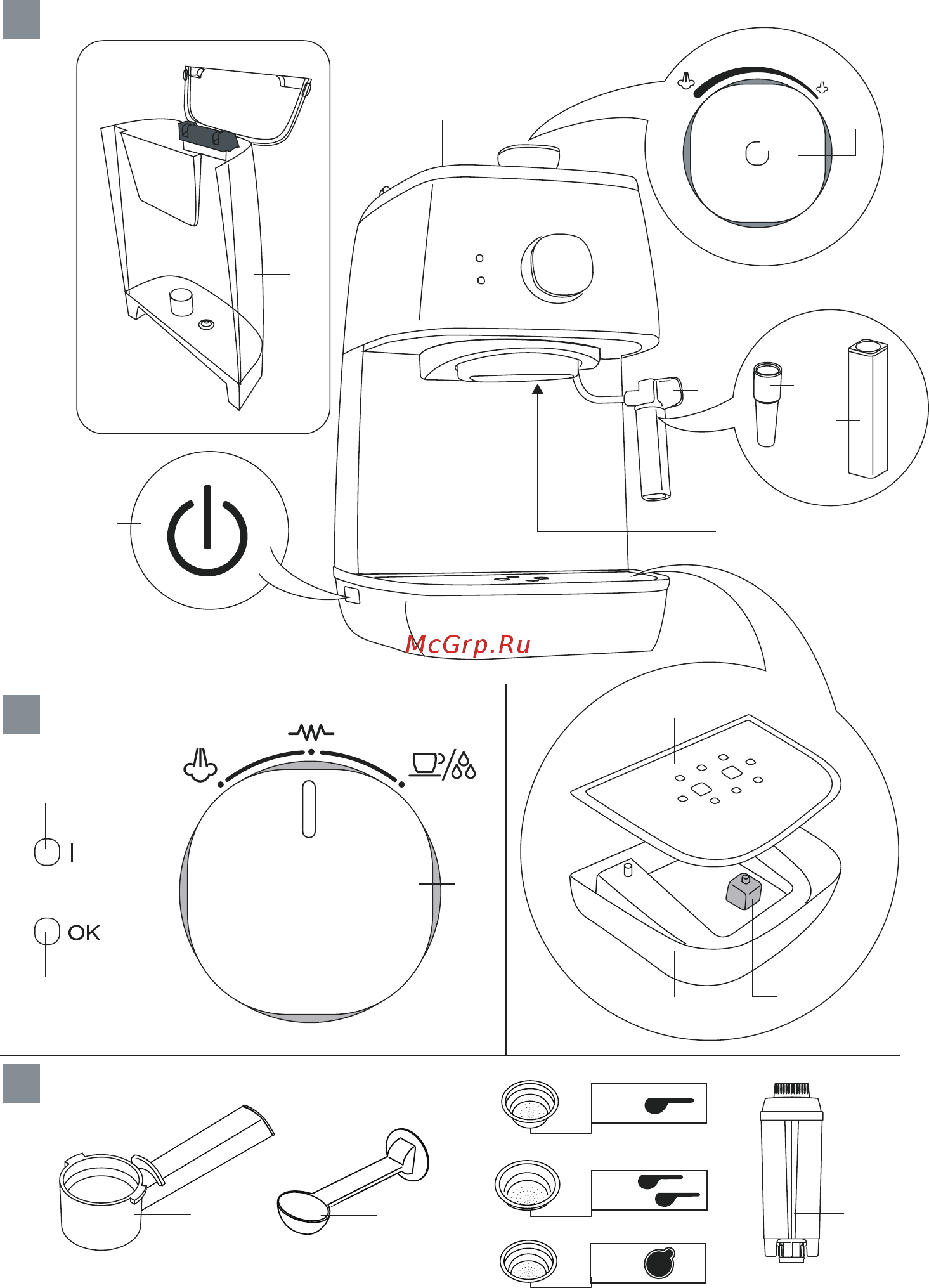 Delonghi ECI341.CP Инструкция по эксплуатации онлайн [4/14] 557699