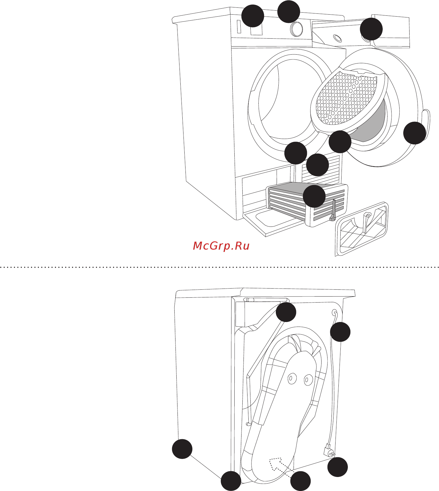 Gorenje D74SY2W [10/44] Описание сушильной машины