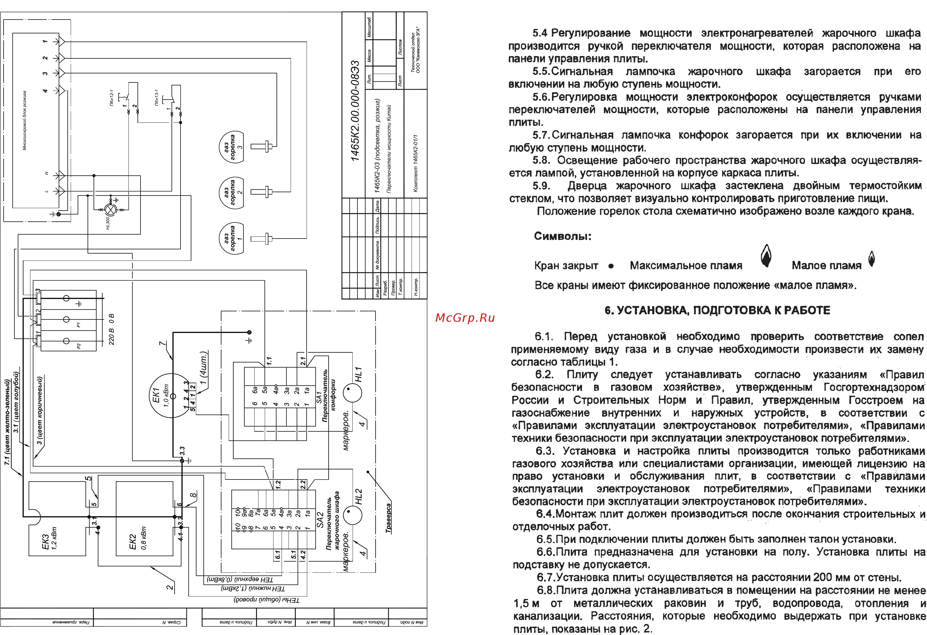 Flama 1465К2 ТИП RК МОД. 2211W Инструкция по эксплуатации онлайн [9/16] 558049