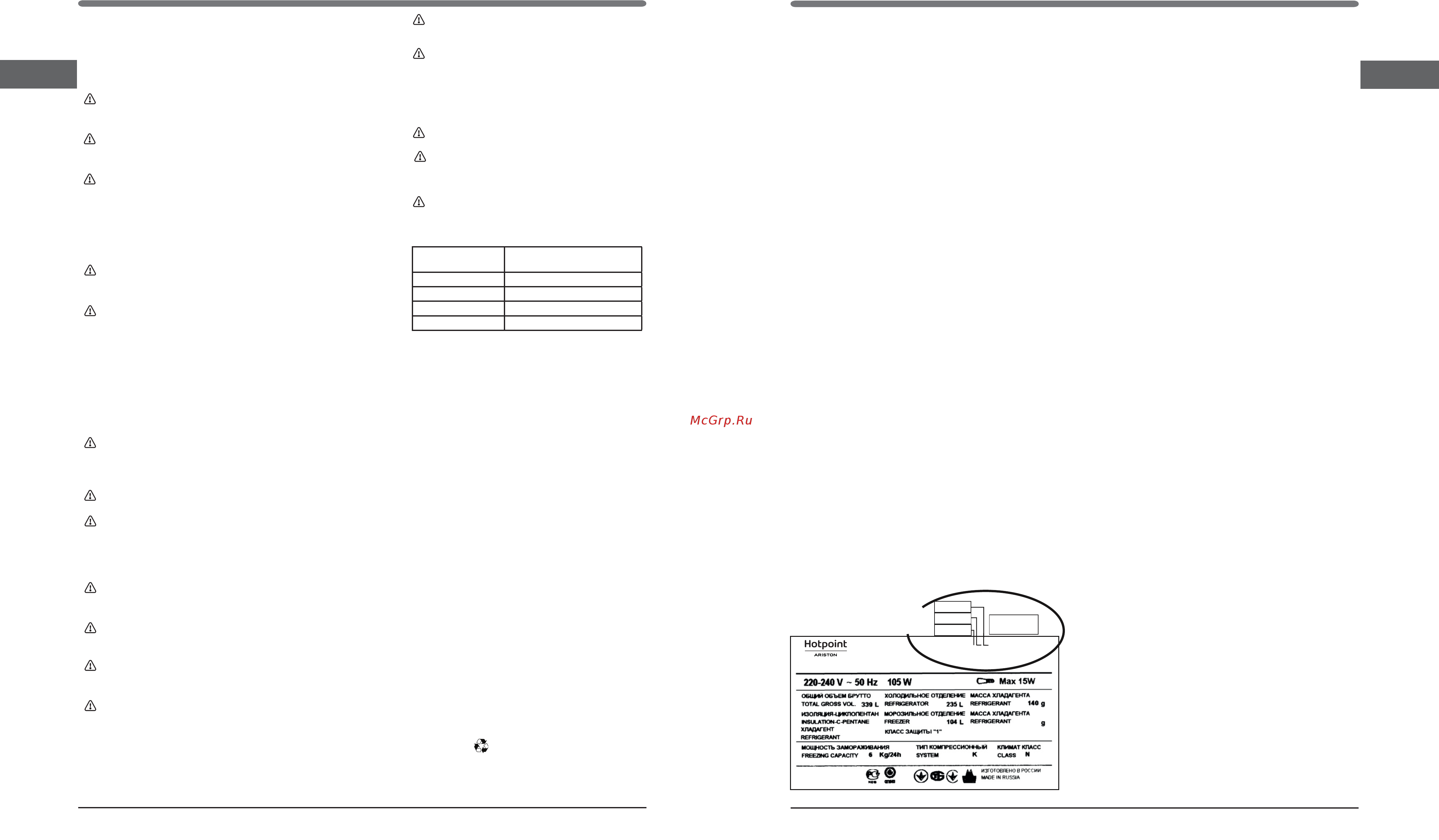 Hotpoint-Ariston HFP 8202 WOS [12/18] Тоңдургуч бөлүмдөн пайдалануу