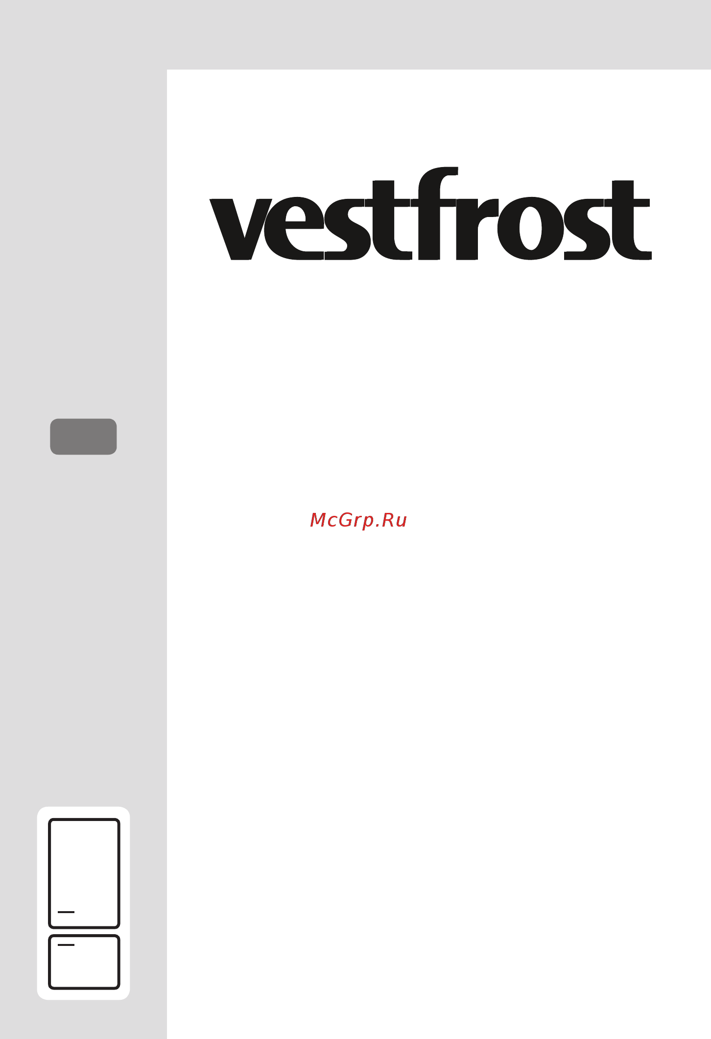 Vestfrost VF3663W Инструкция по эксплуатации онлайн