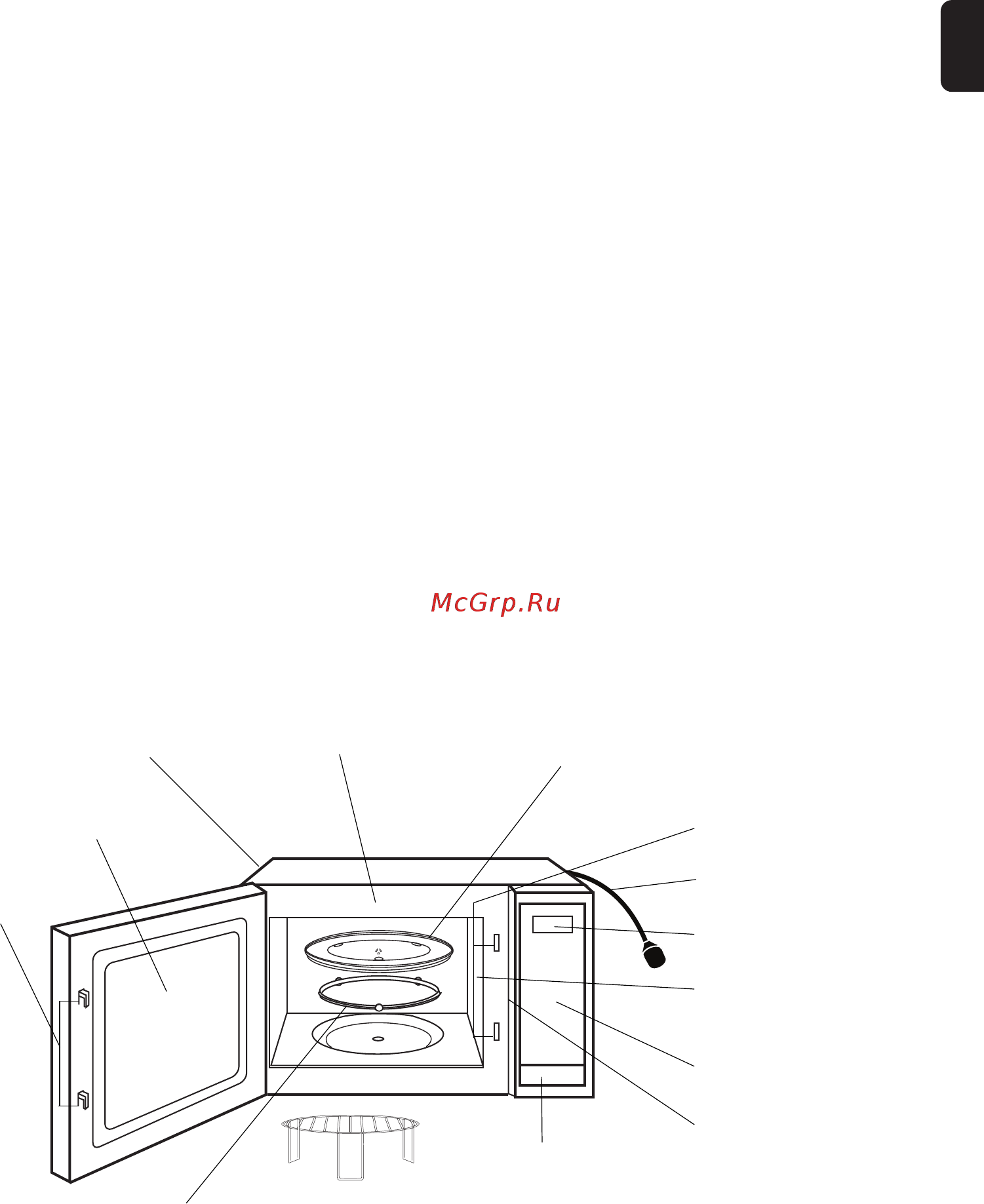 Panasonic NN-GT261WZPE [11/110] Parts of your oven