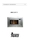 Teka MWE 207 FI Black Инструкция по эксплуатации