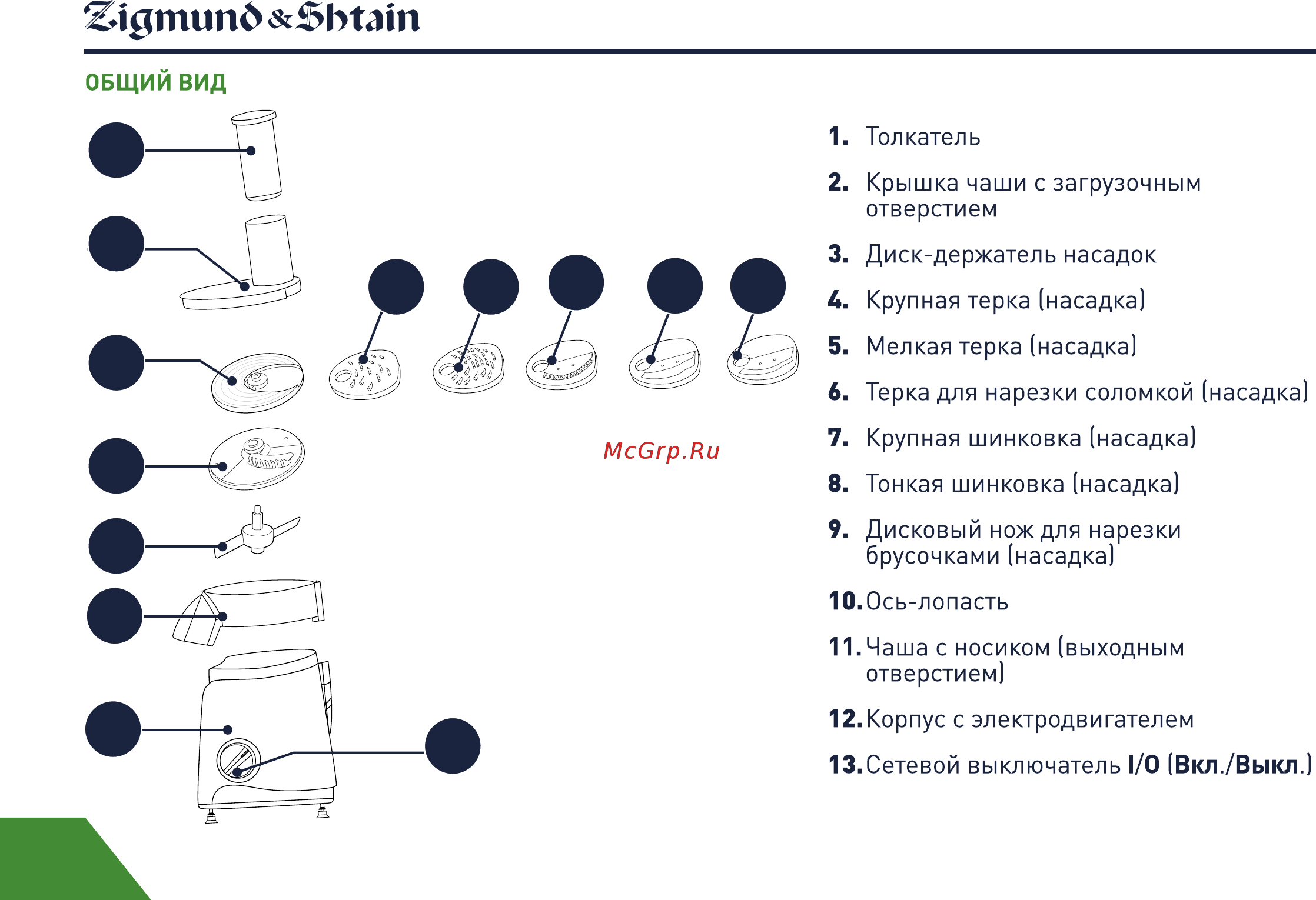 Zigmund & Shtain SM-21 Инструкция по эксплуатации онлайн [8/18] 558577