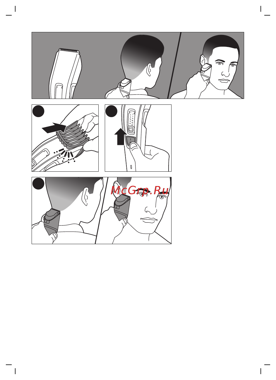 Philips HC3504/15 Hairclipper series 3000 Инструкция по эксплуатации онлайн [5/12] 588492