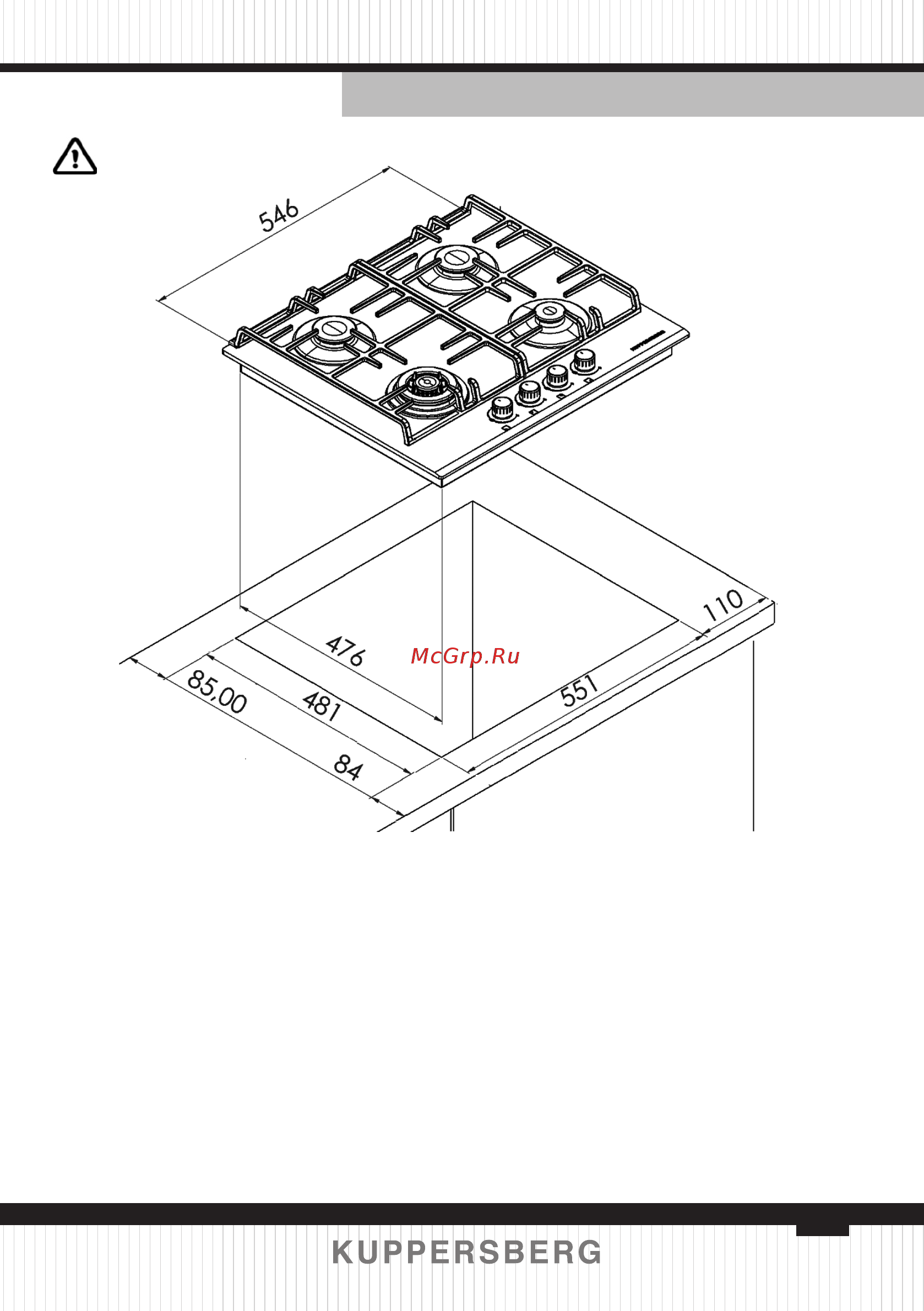 Kuppersberg FQ 62 B [13/48] Positioning