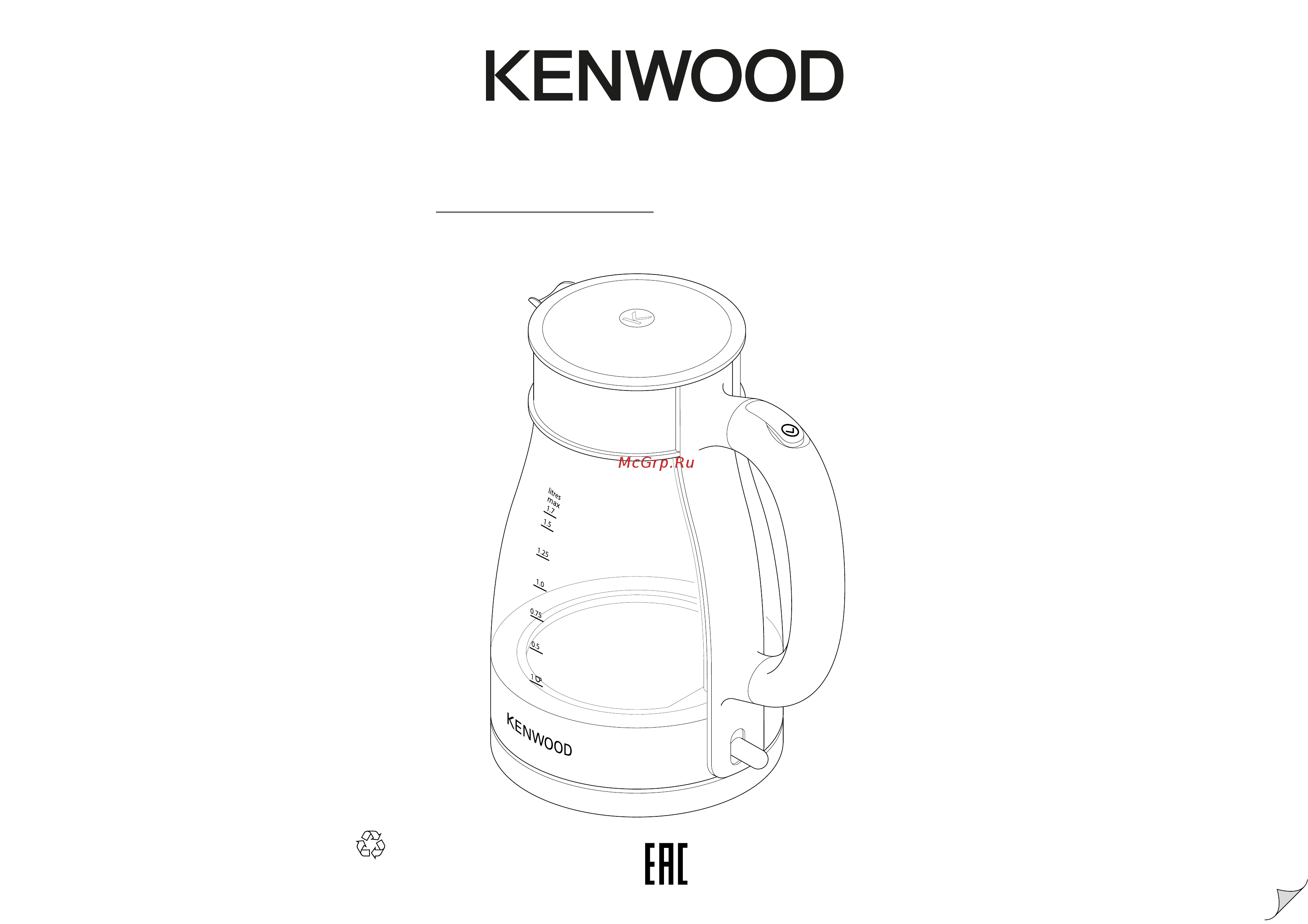 Kenwood ZJG112CL Инструкция по эксплуатации онлайн