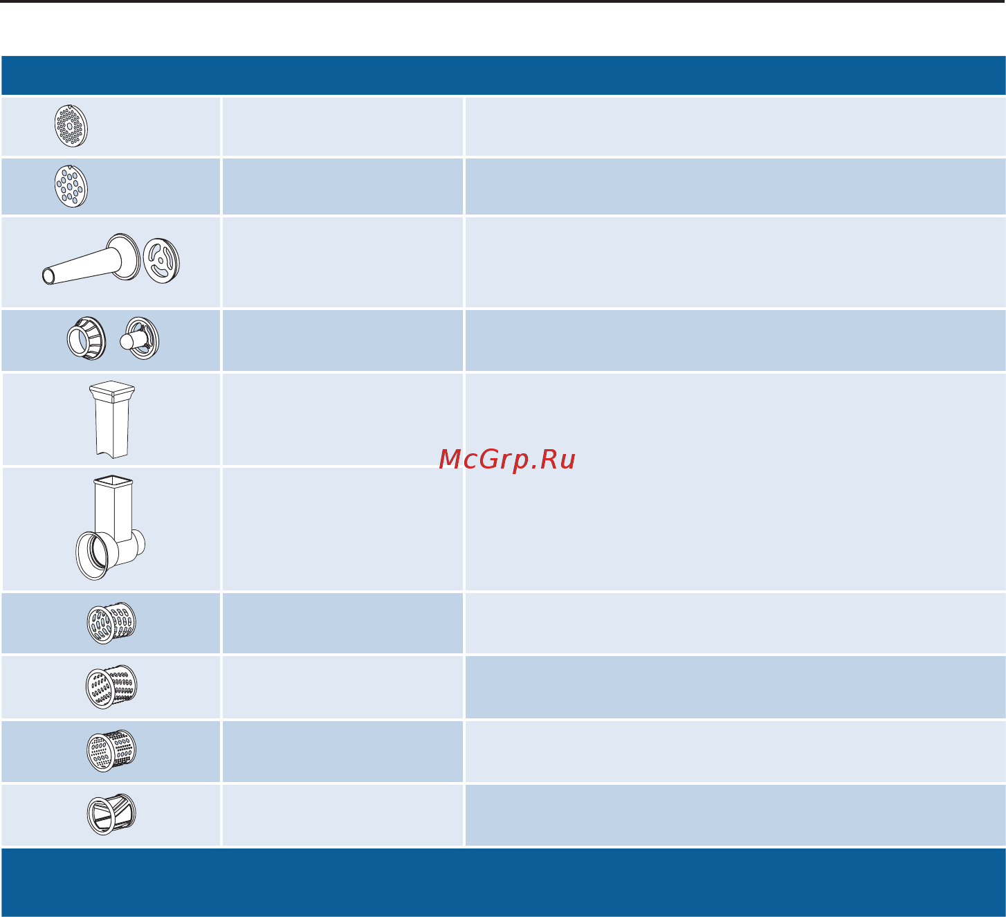 Bosch MFW2500W [13/210] Ersatzteile und zubehör