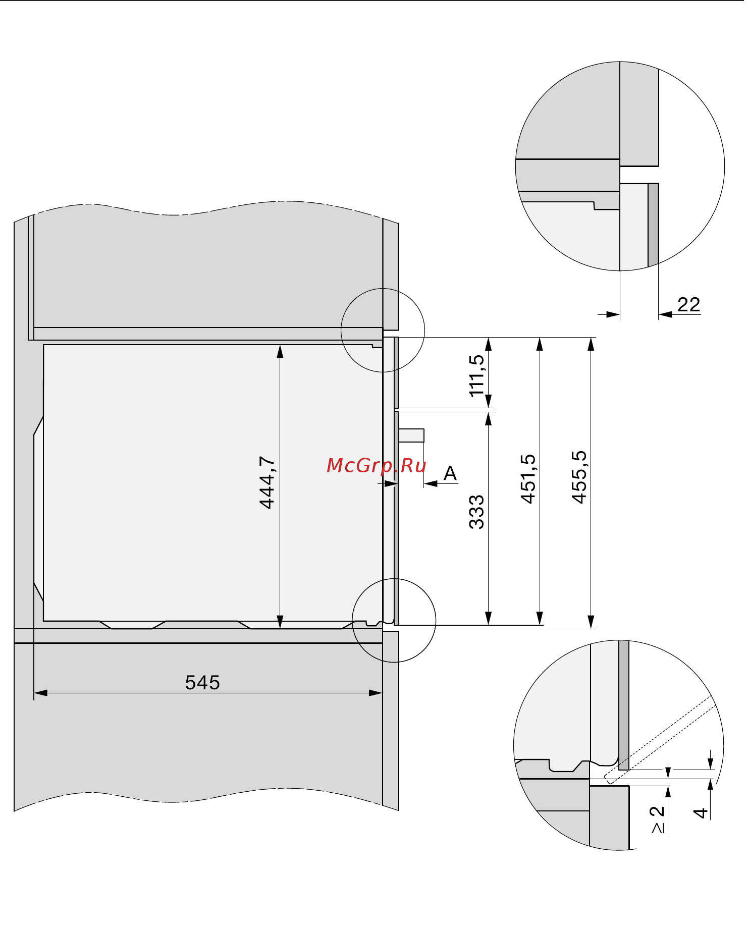 Miele H7640BM GRGR [120/143] Вид сбоку