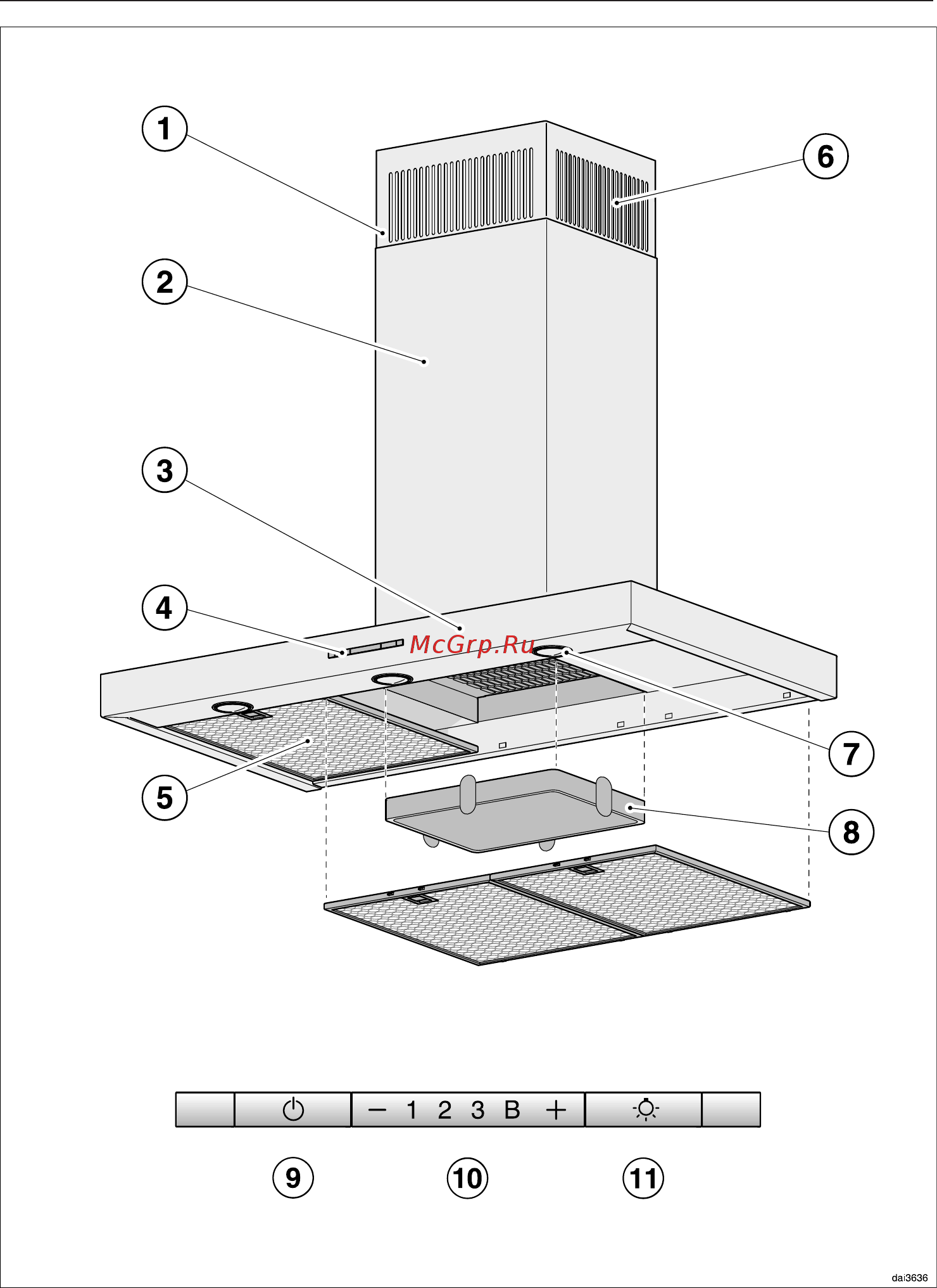 Miele PUR68W EDST [14/41] Описание вытяжки
