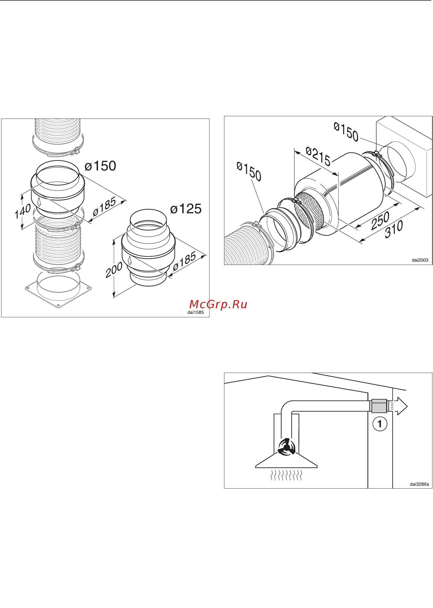 Miele DA6698W BRWS [48/57] Работа в режиме отвода воздуха