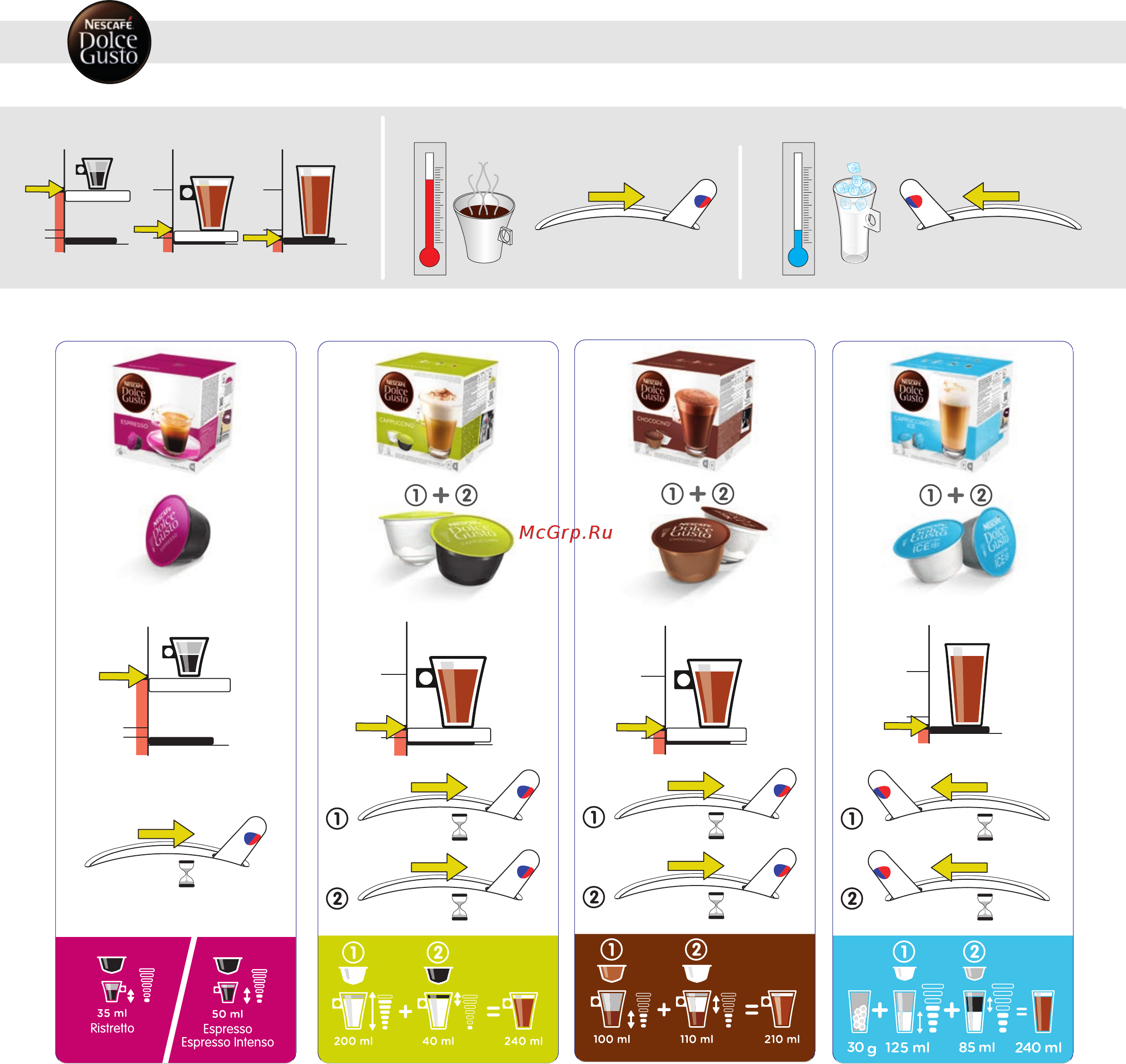 Krups Dolce Gusto Piccolo XS KP1A0510 [6/20] Примерынапитков