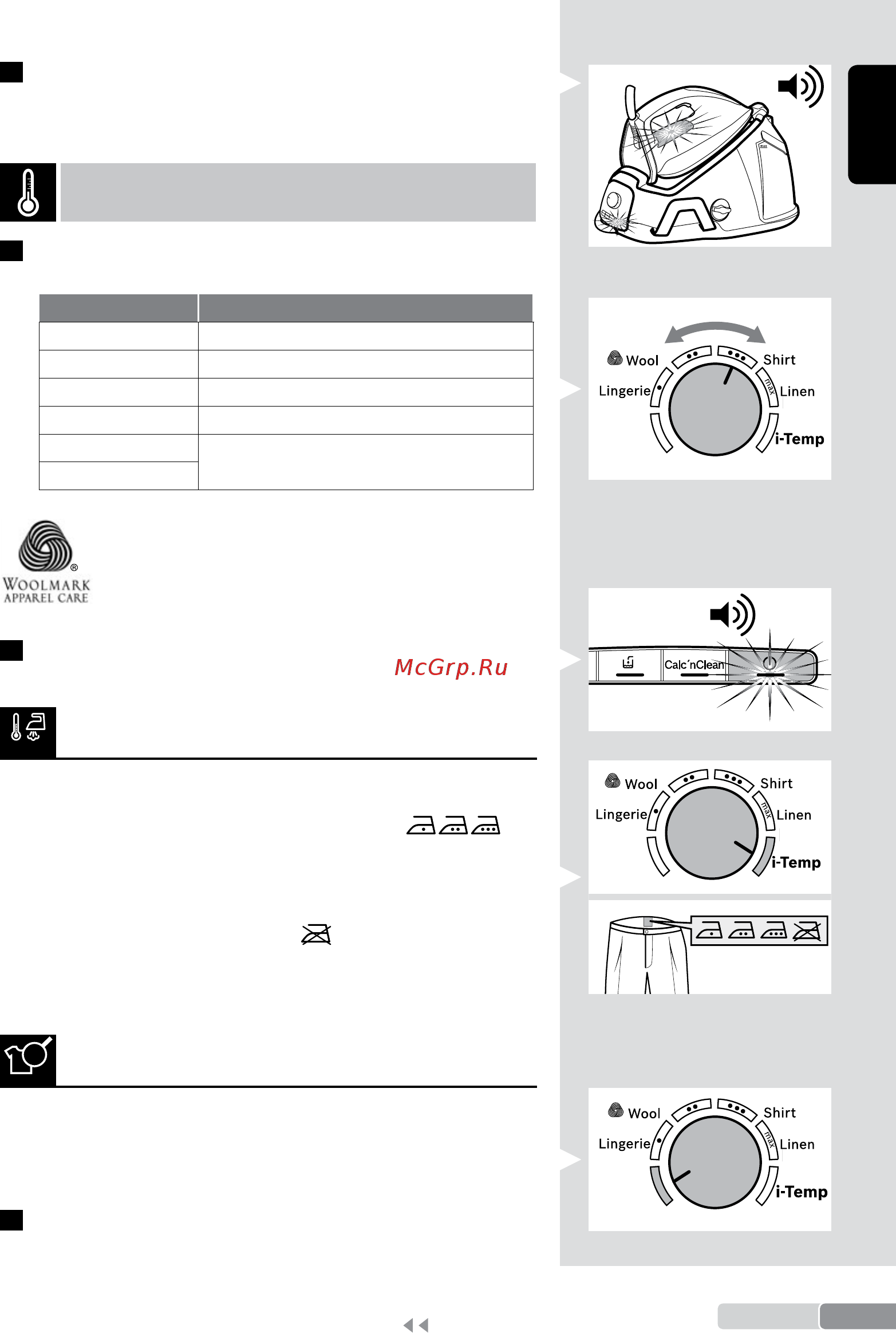 Bosch Serie | 6 ProHygienic TDS6580 [9/106] Bügelprogramme