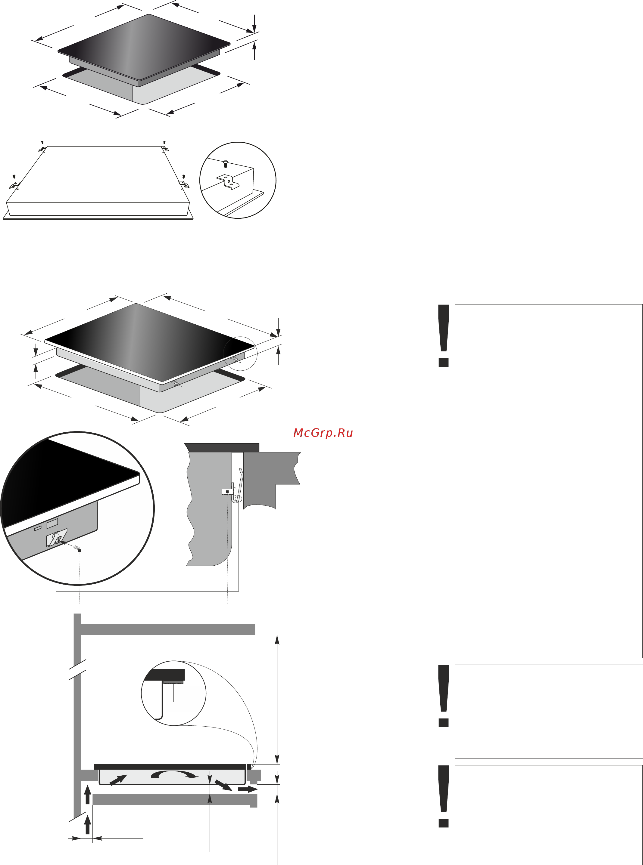 Kaiser KCT 6715 F [6/52] Installation instructions