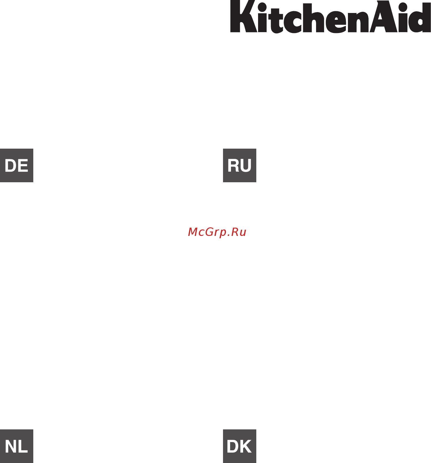 KitchenAid KHCMF 45000 [2/88] Bedienungsanleitung