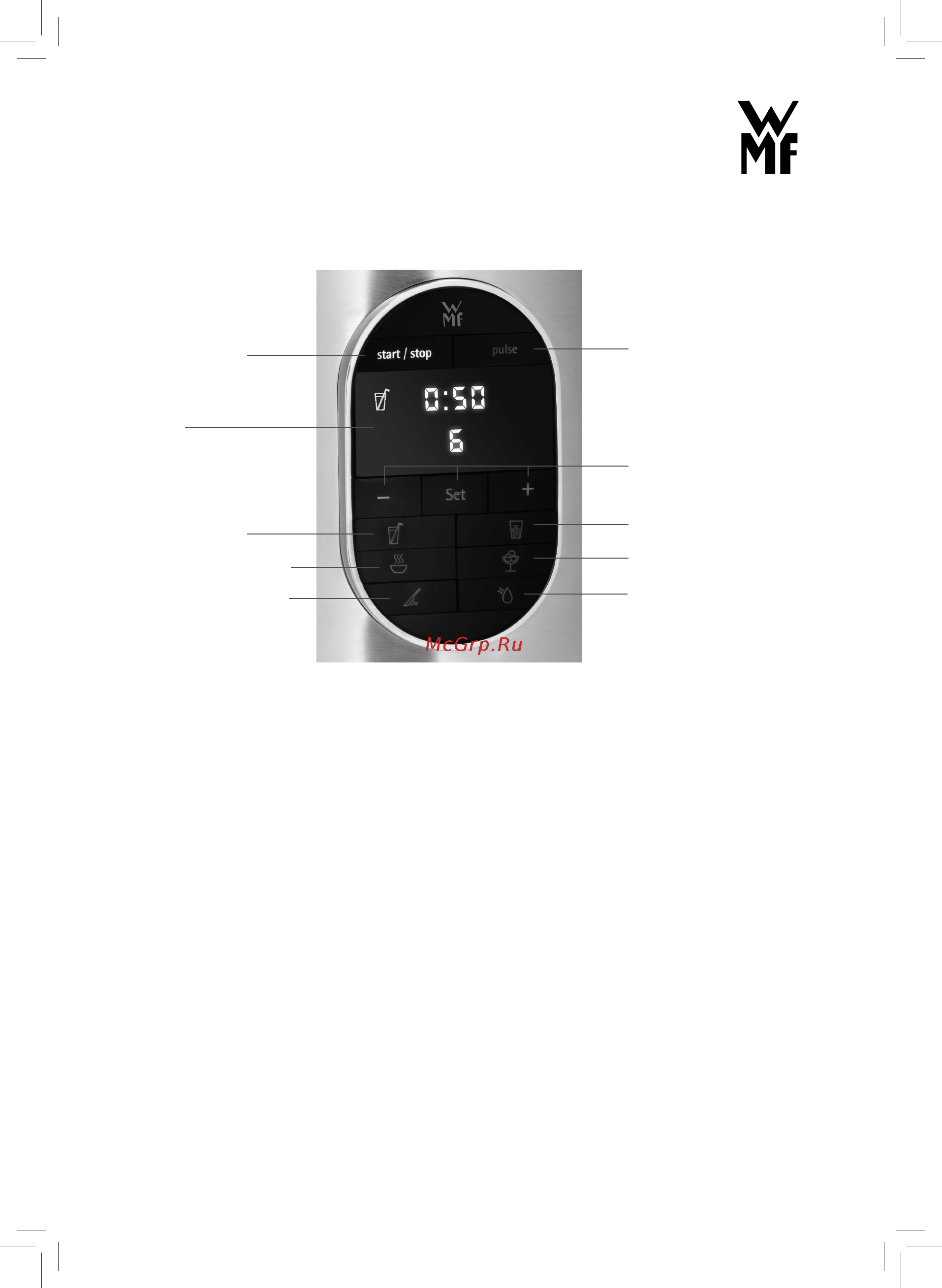 WMF Kult Pro 0416630711, витринный образец [3/12] Панель управления