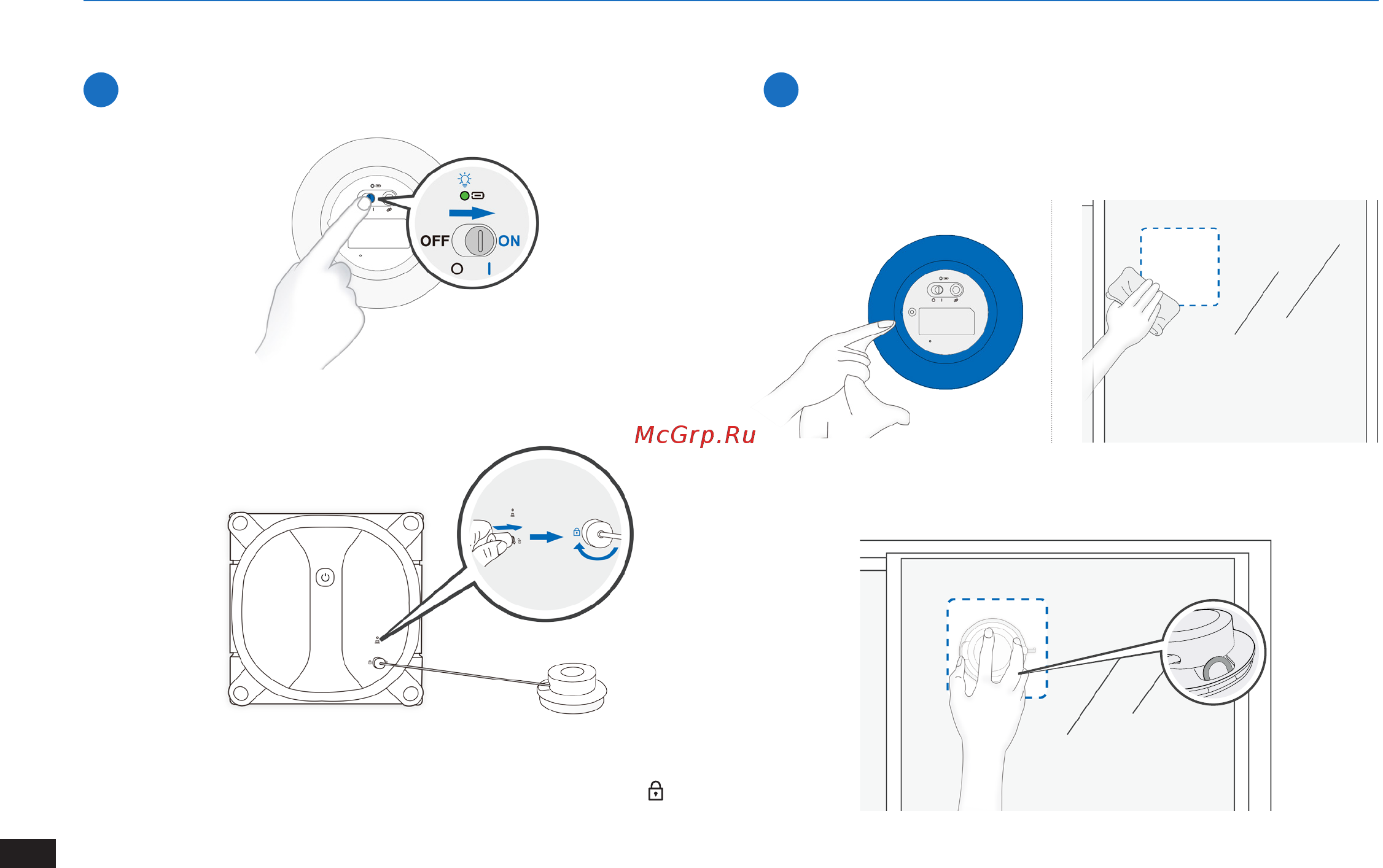 ECOVACS Winbot X (WA30) [14/30] Использование winbot