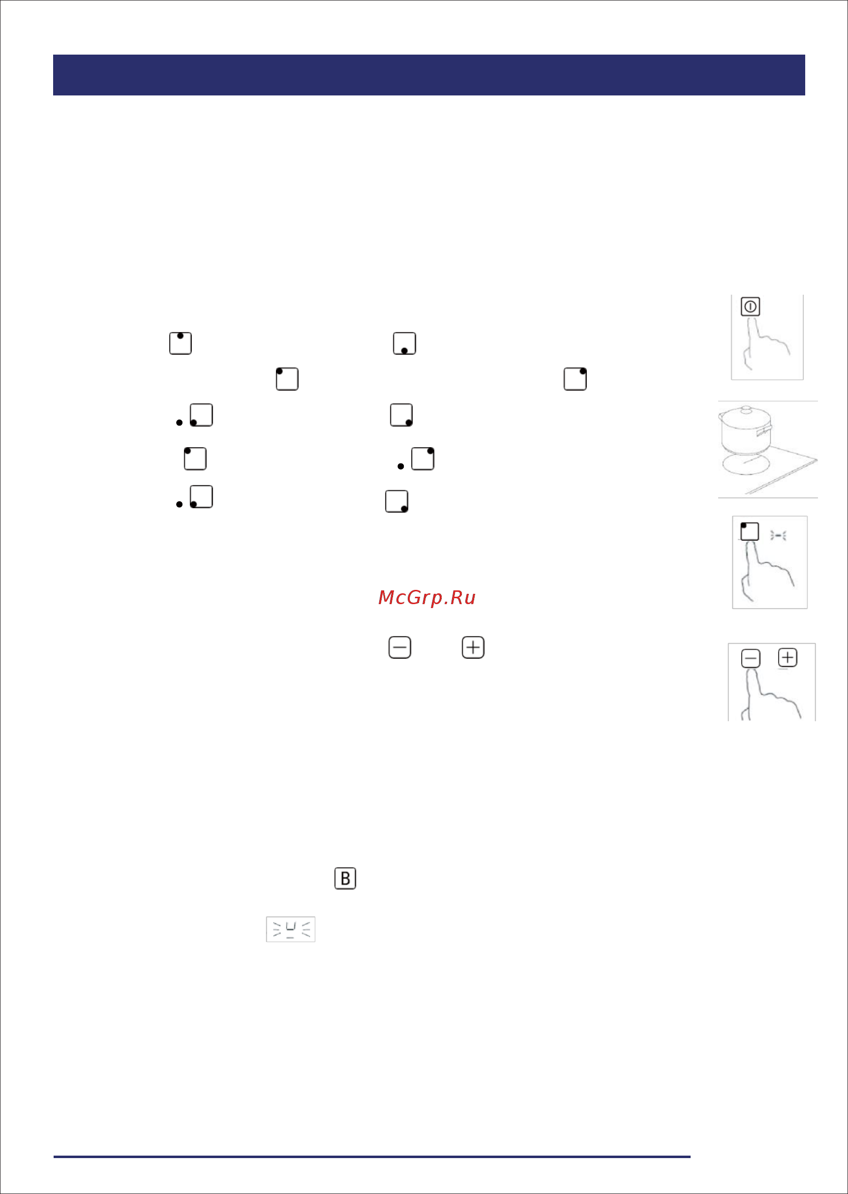 Ricci DCL-A23502B [13/33] Использование индукционной поверхности