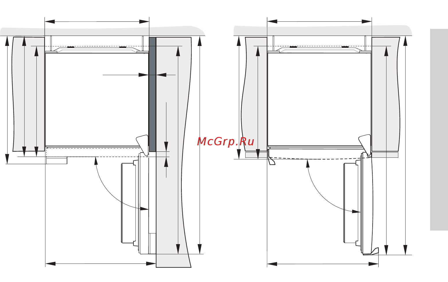 Gorenje NRK6192CR4 [13/44] В комплект поставки входят два упора которые не позволяют установить прибор слишком близко к стене и крепятся снизу на задней стенке прибора упоры не обязательны к установке однако без них может возрасти потребление электроэнергии не устанавливайте прибор в зоне действия прямых солнечных лучей и рядом с источниками тепла если этого избежать невозможно используйте специальную изоляционную панель