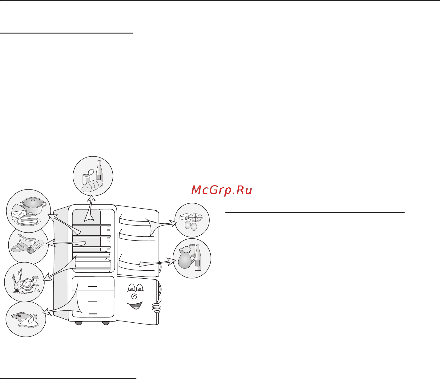 Gorenje NRK6192CR4 [28/44] Рекомендации по распределению продуктов