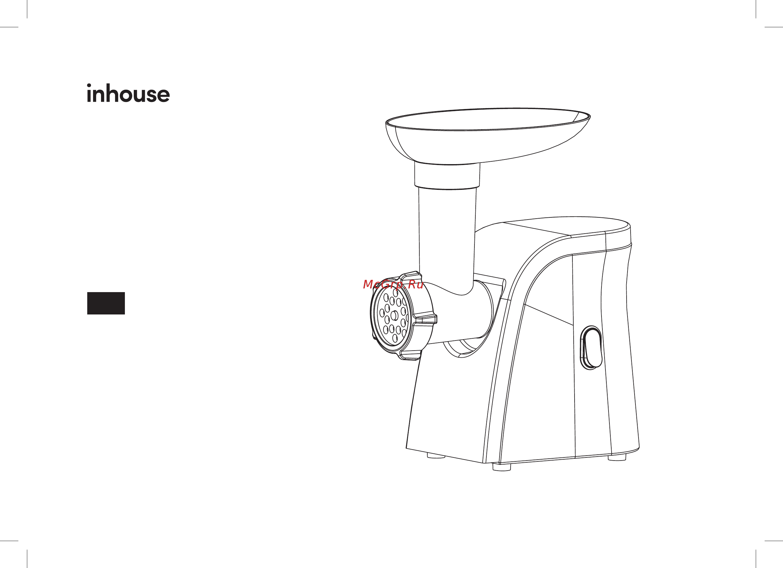 Inhouse IMG16001G Инструкция по эксплуатации онлайн