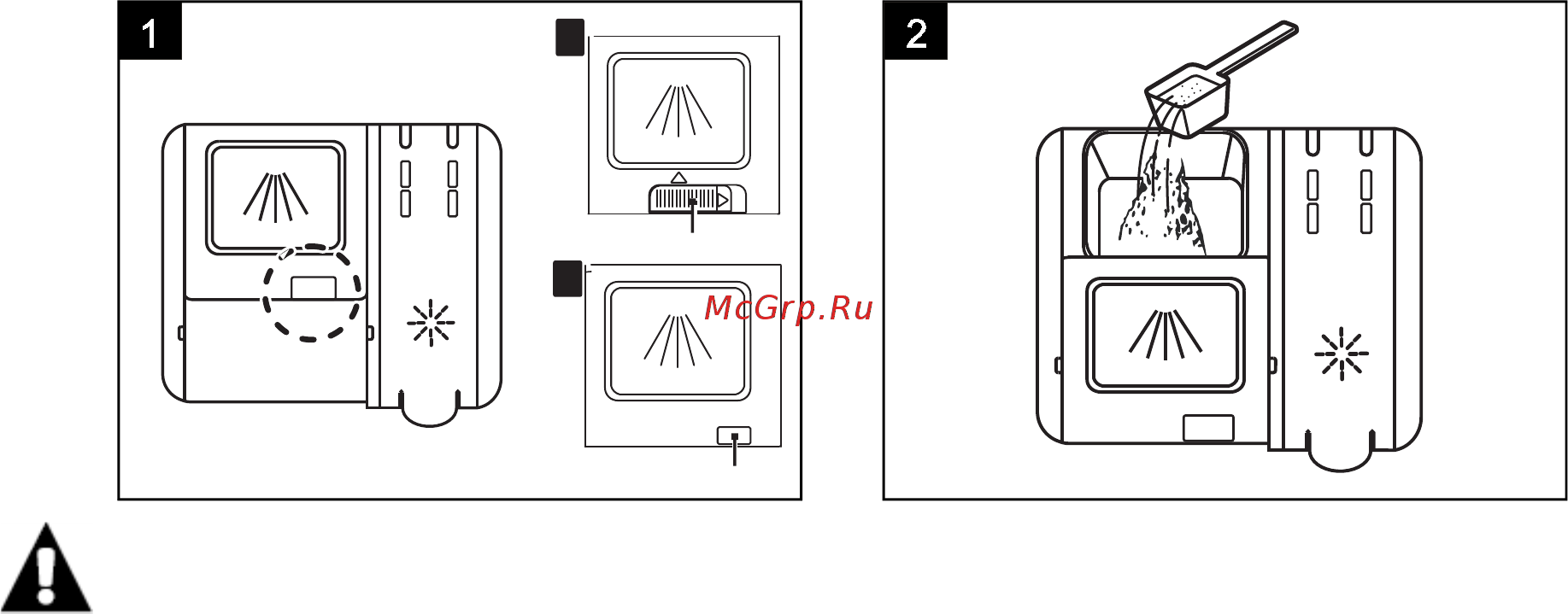 Midea MFD60S110S [10/29] Загрузка моющего средства