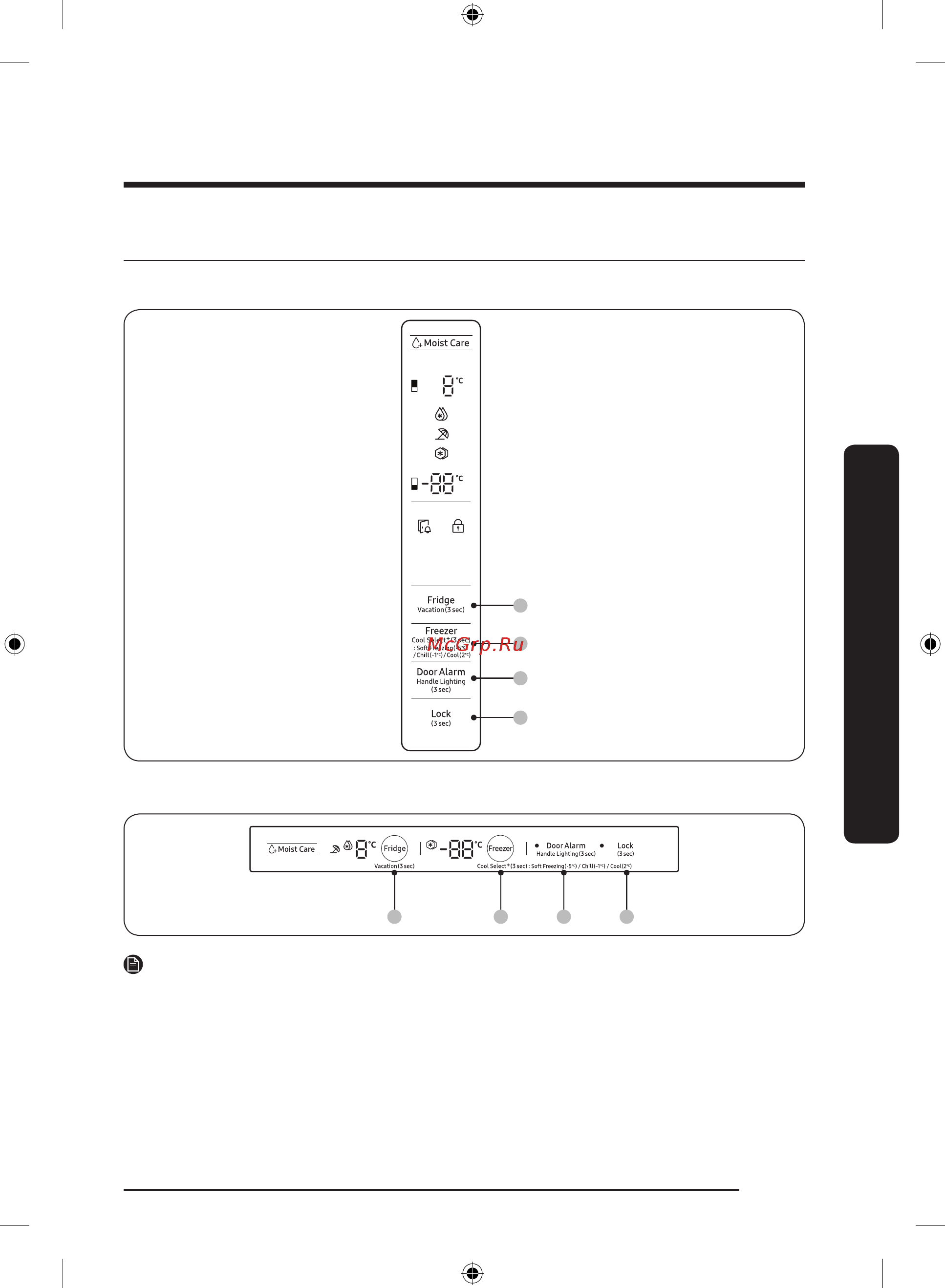 Samsung RB41R7747B1 [35/228] Использование панели управления