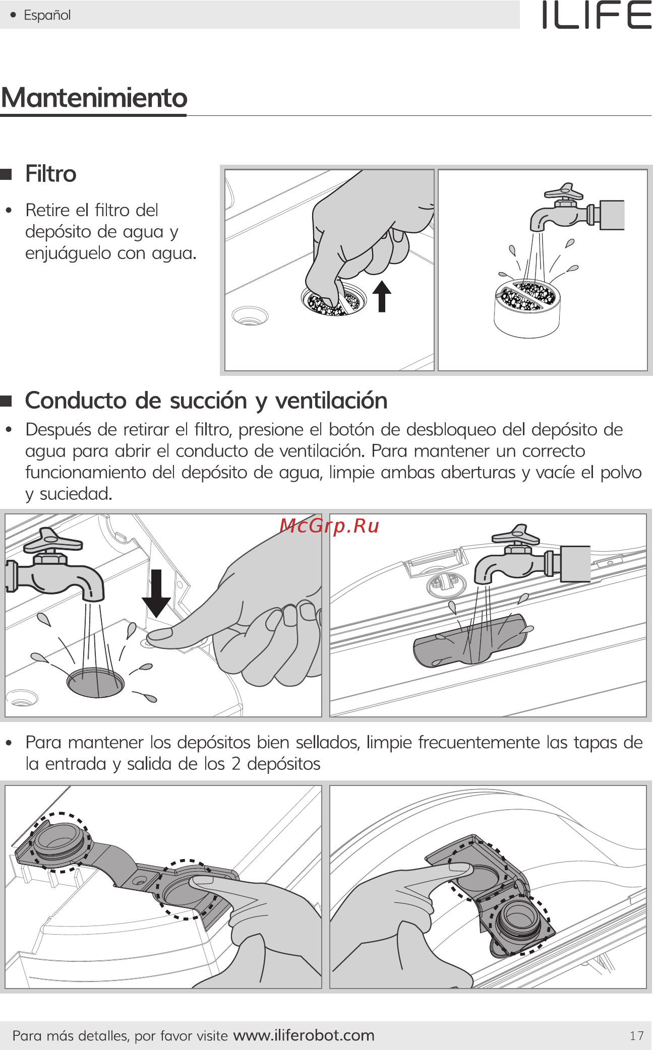 iLIFE W400 [51/84] Mantenimiento