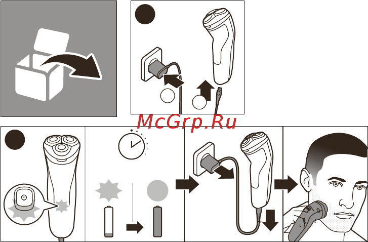 Philips S1121/41 Series 1000 Black Инструкция по эксплуатации онлайн [9/26] 806973