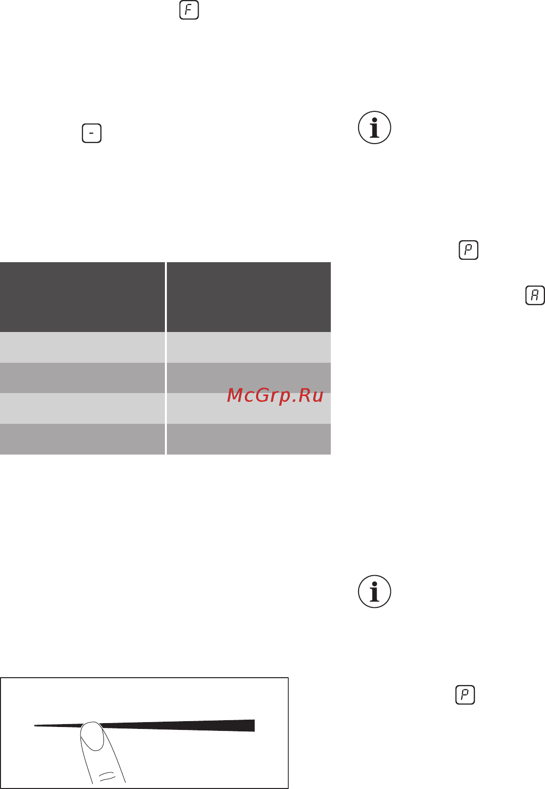 Smeg SI1F7845B [10/32] Значение мощности нагрева