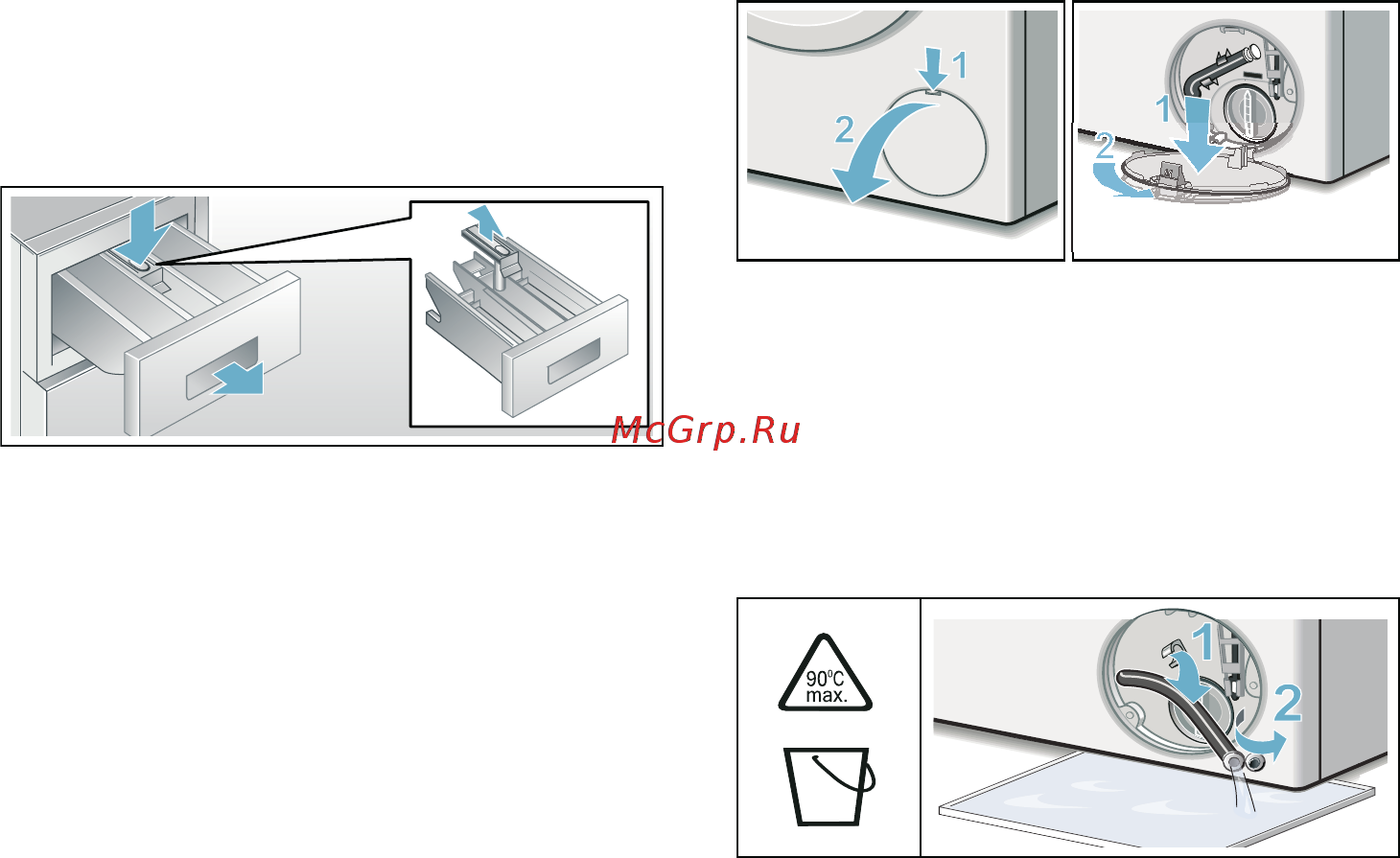 Bosch Serie | 4 PerfectCare WHA122W0OE [38/48] Ru очистка и обслуживание