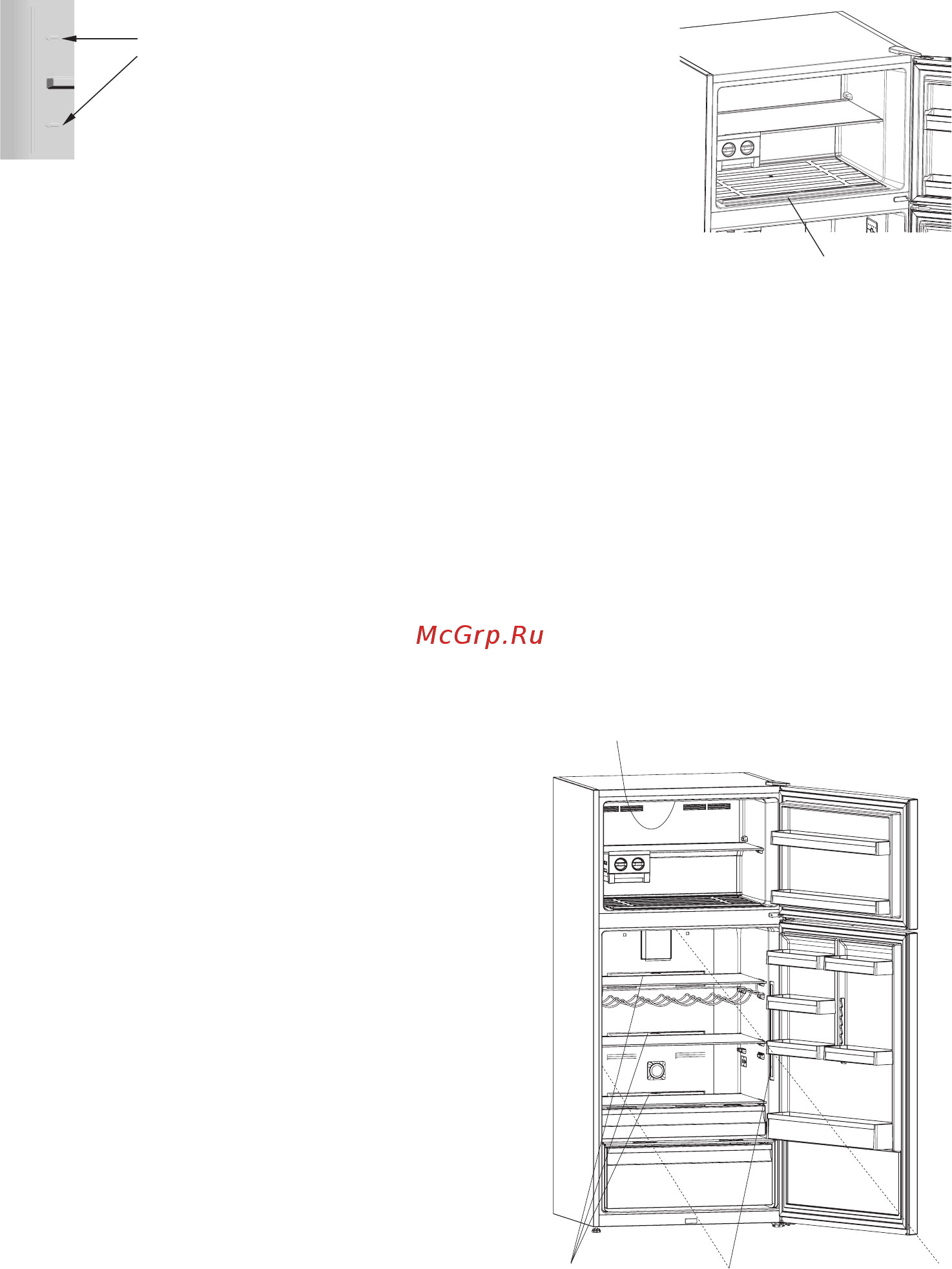 Whirlpool W84TE 72 M [14/18] Не мойте холодильник наливая в него воду