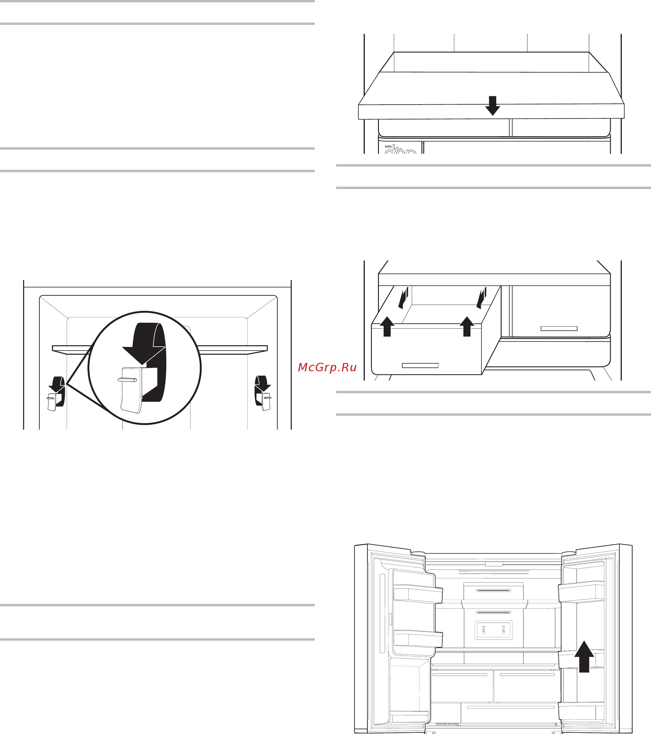 Whirlpool WQ9I MO1L [31/45] Полки дверные ящички и выдвижные ящики