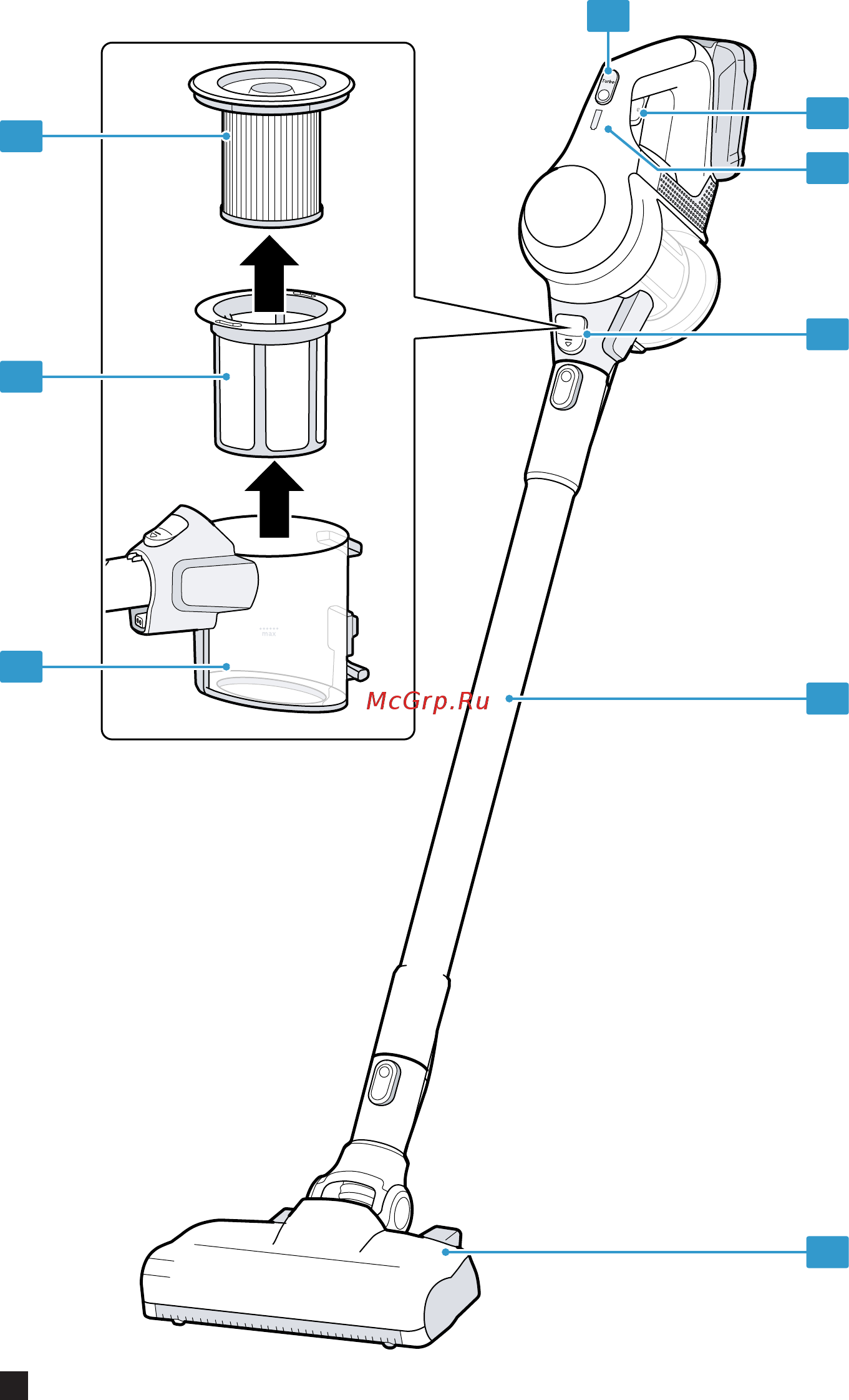 Bosch Unlimited 6 ProAnimal BCS61PET Инструкция по эксплуатации онлайн [3/196] 785618