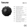 Beurer MG10 (648.14) Инструкция по эксплуатации