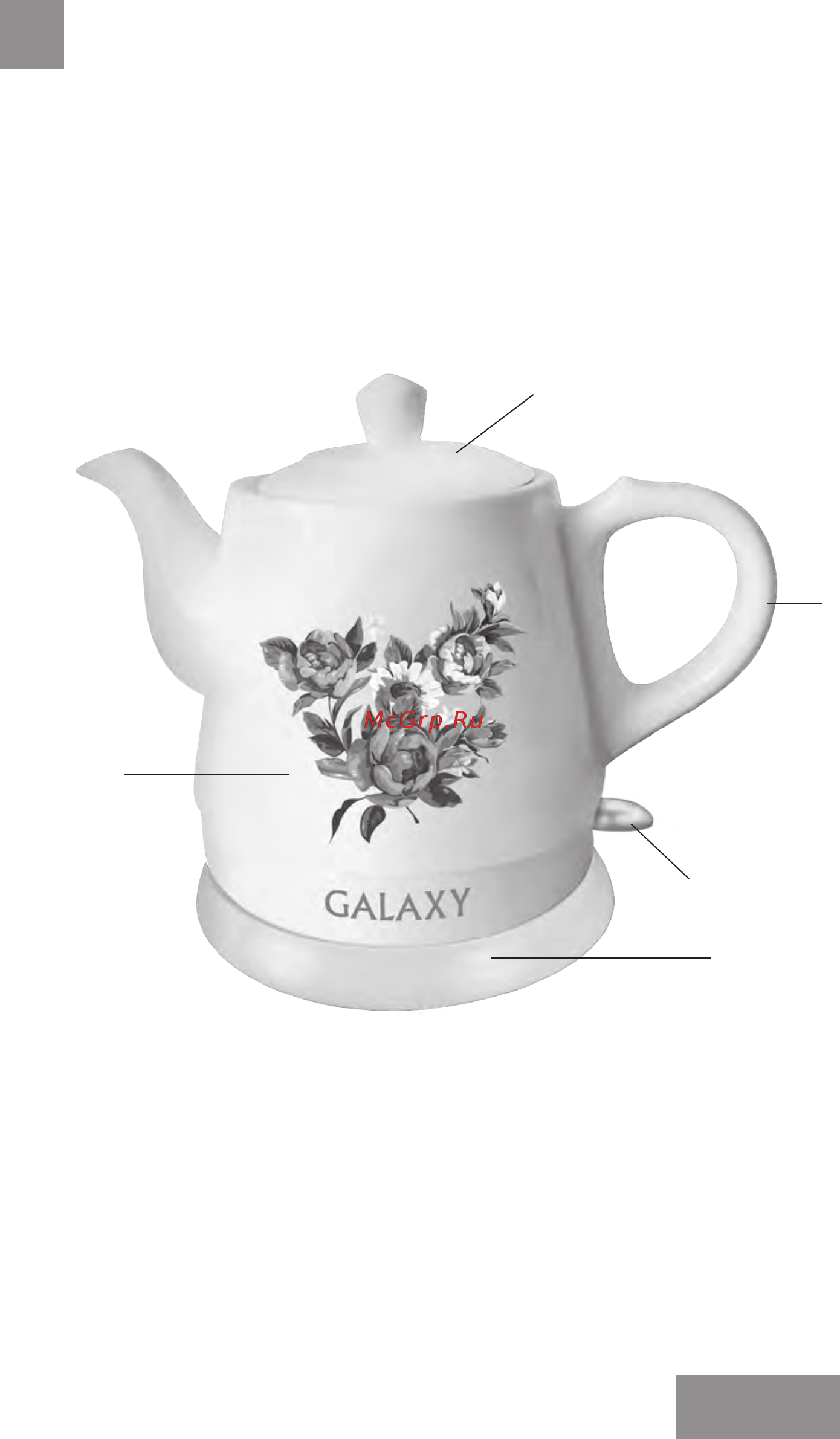 Galaxy GL 0502 [3/14] Функциональные элементы электроприбора