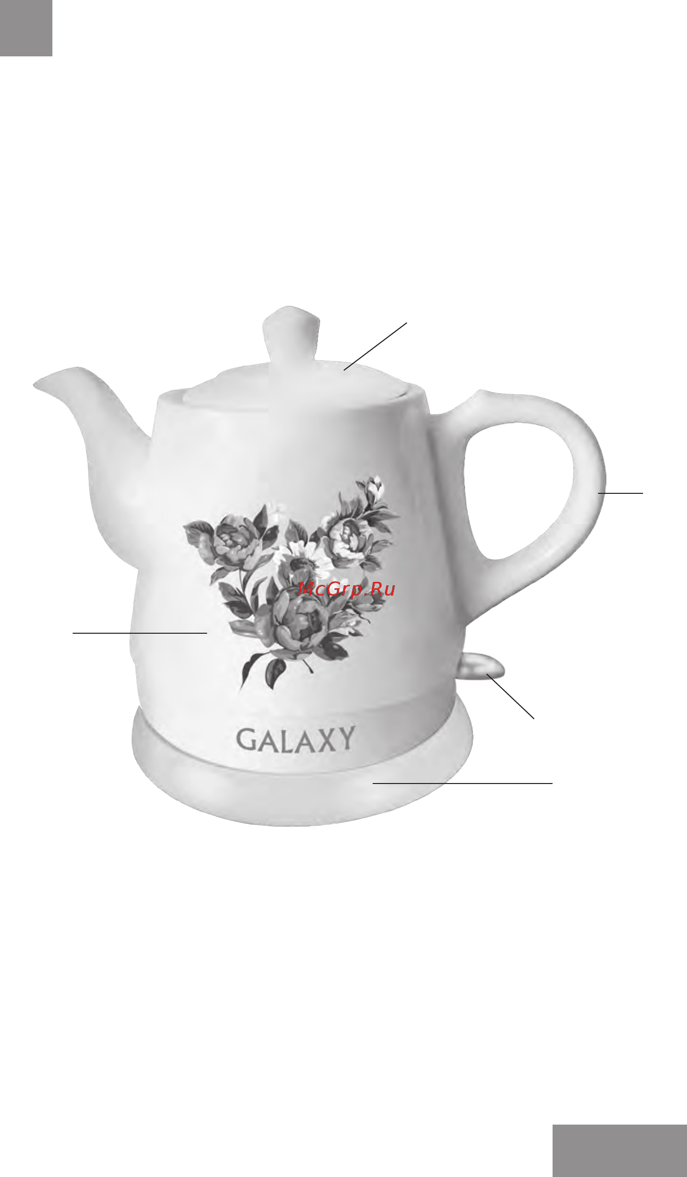 Galaxy GL 0502 [9/14] Электр құралының атқарымдық элементтері