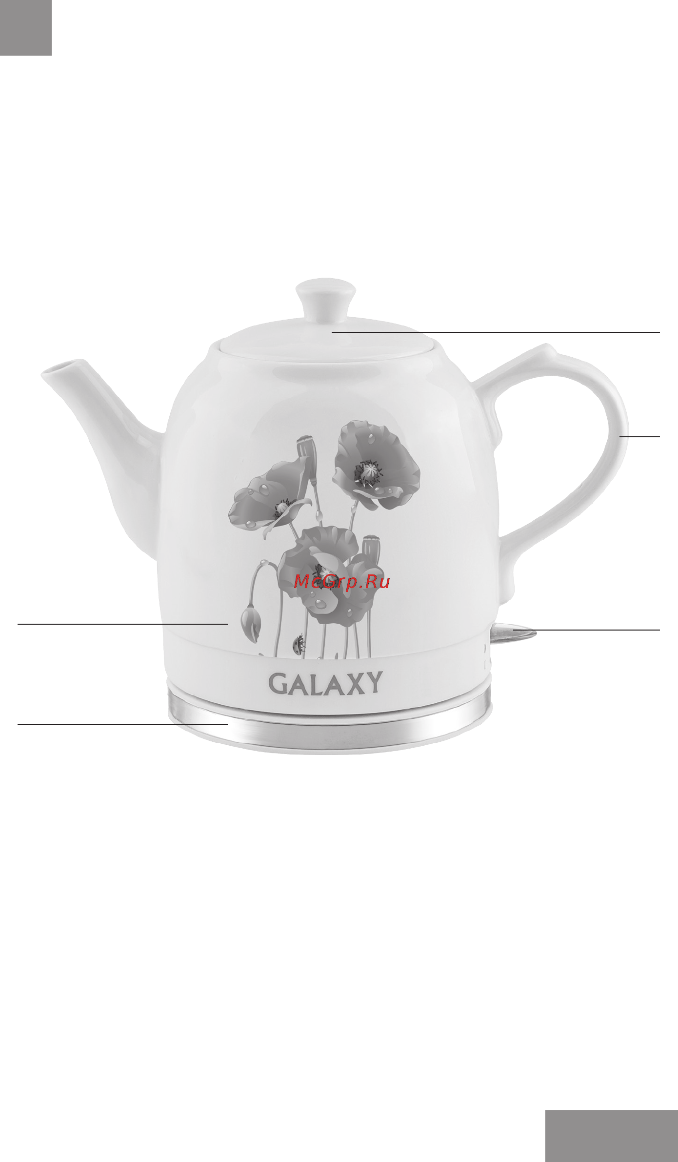 Galaxy GL 0506 [9/14] Электр құралының атқарымдық элементтері