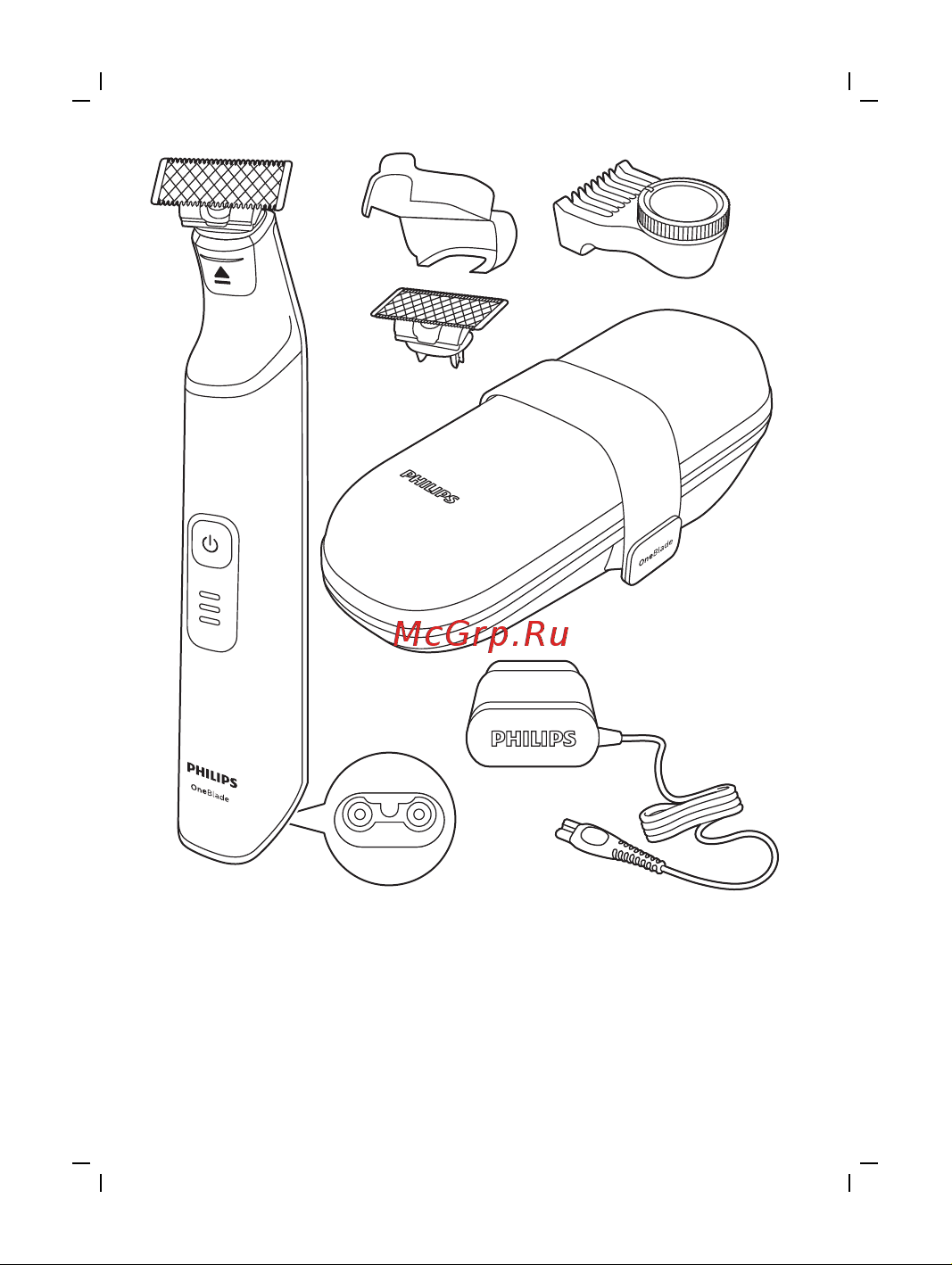 Philips OneBlade Pro QP6530/15 Инструкция по эксплуатации онлайн [2/16] 644863